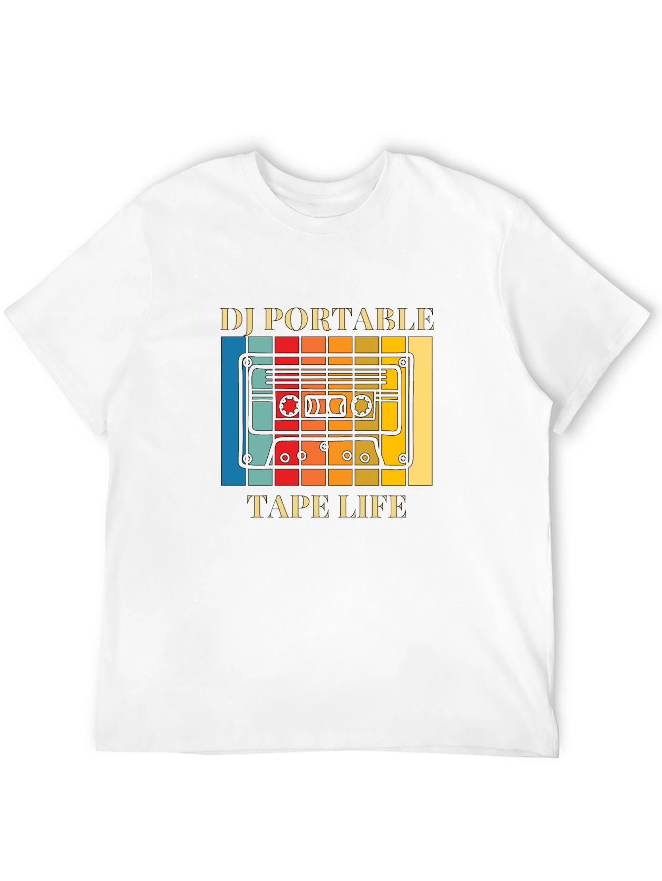DJ Portable Tape Life Graphic T-Shirt