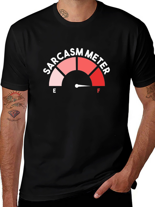 Sarcasm Meter T-Shirt: Funny Graphic Tee for Humor Lovers