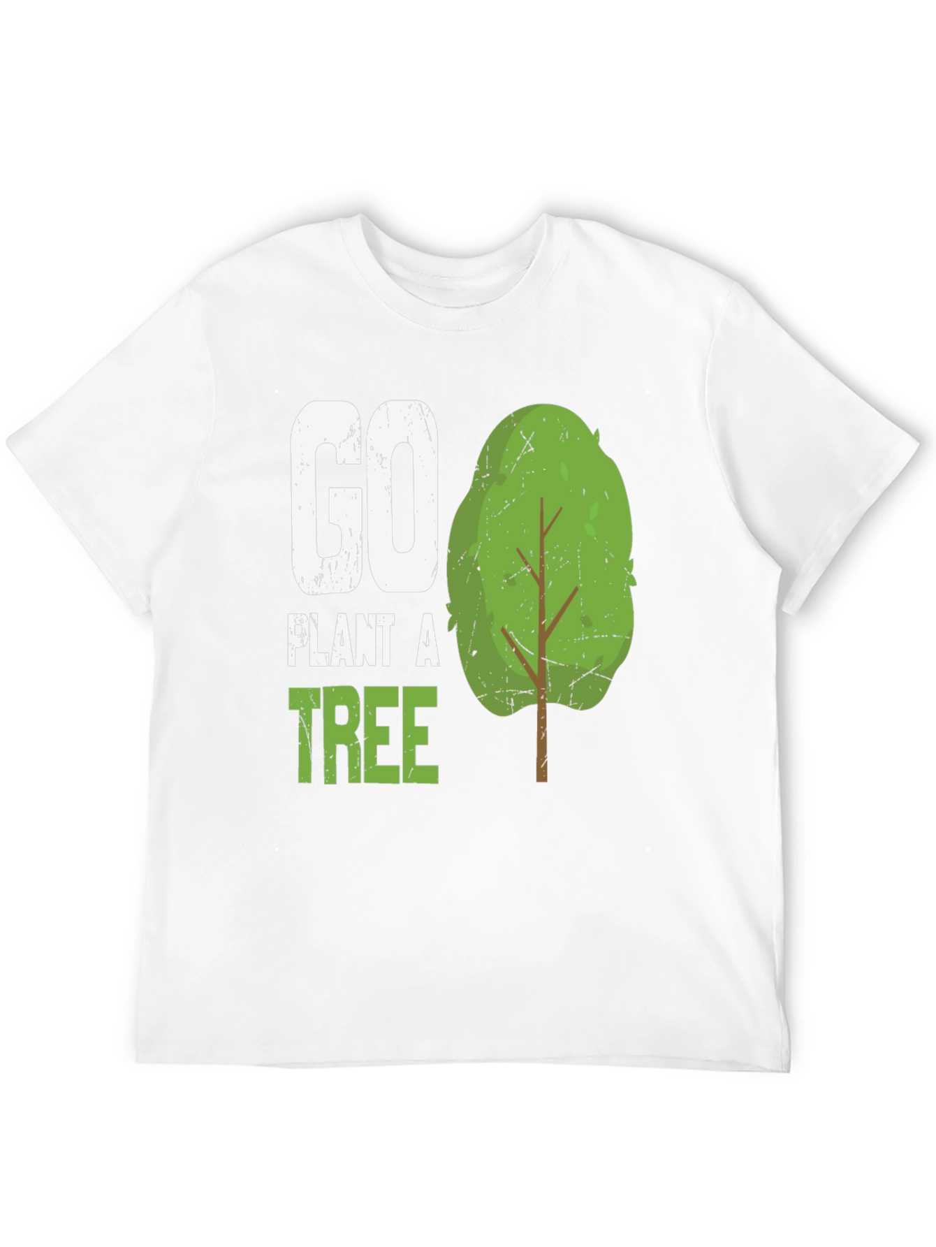 Go Plant A Tree Graphic Tee - Eco-Friendly Shirt