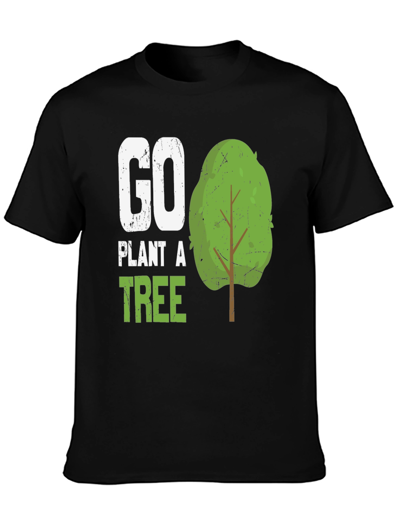 Go Plant A Tree Graphic Tee - Eco-Friendly Shirt