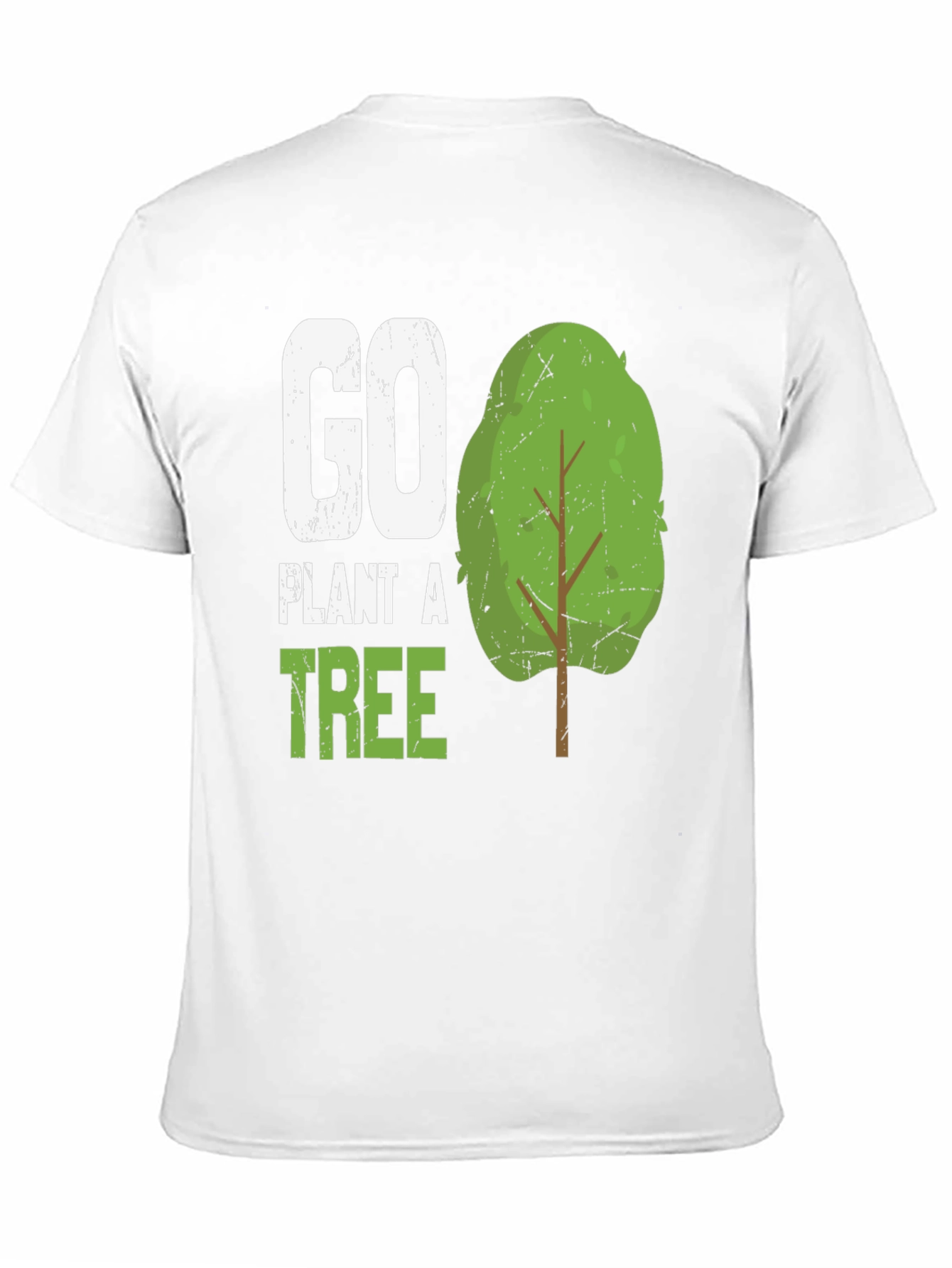 Go Plant A Tree Graphic Tee - Eco-Friendly Shirt