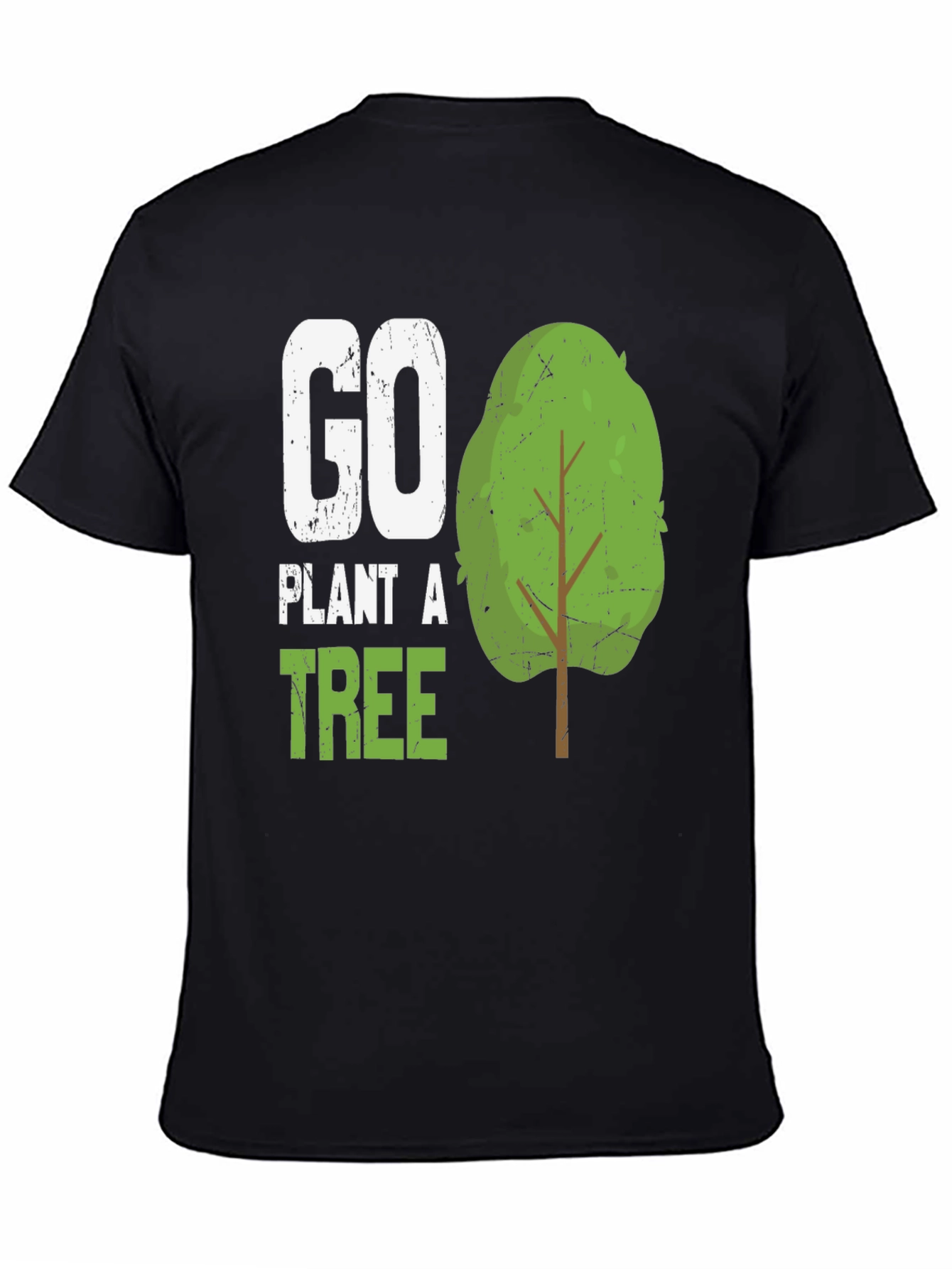 Go Plant A Tree Graphic Tee - Eco-Friendly Shirt