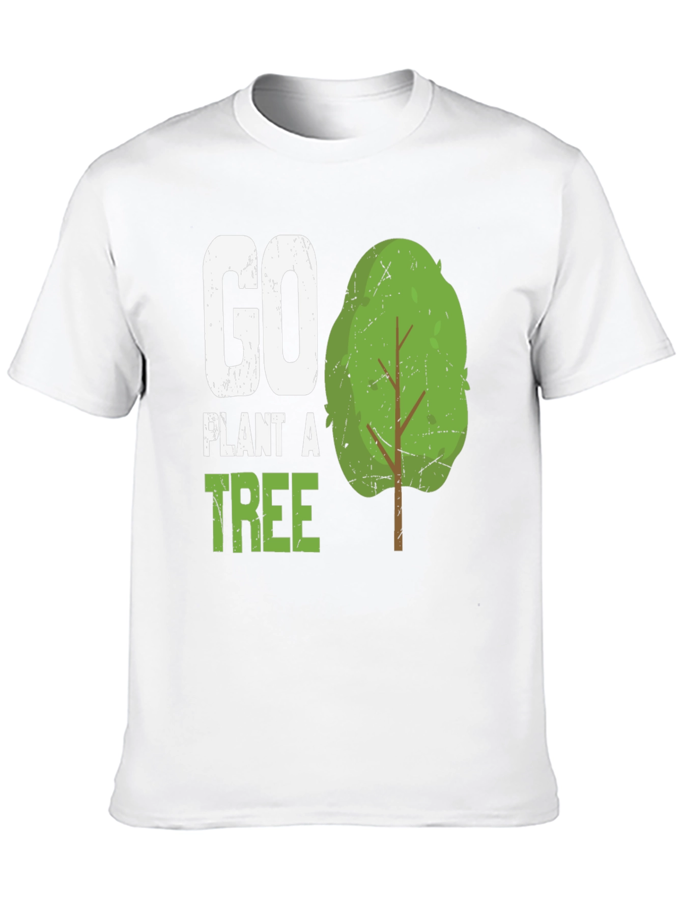 Go Plant A Tree Graphic Tee - Eco-Friendly Shirt