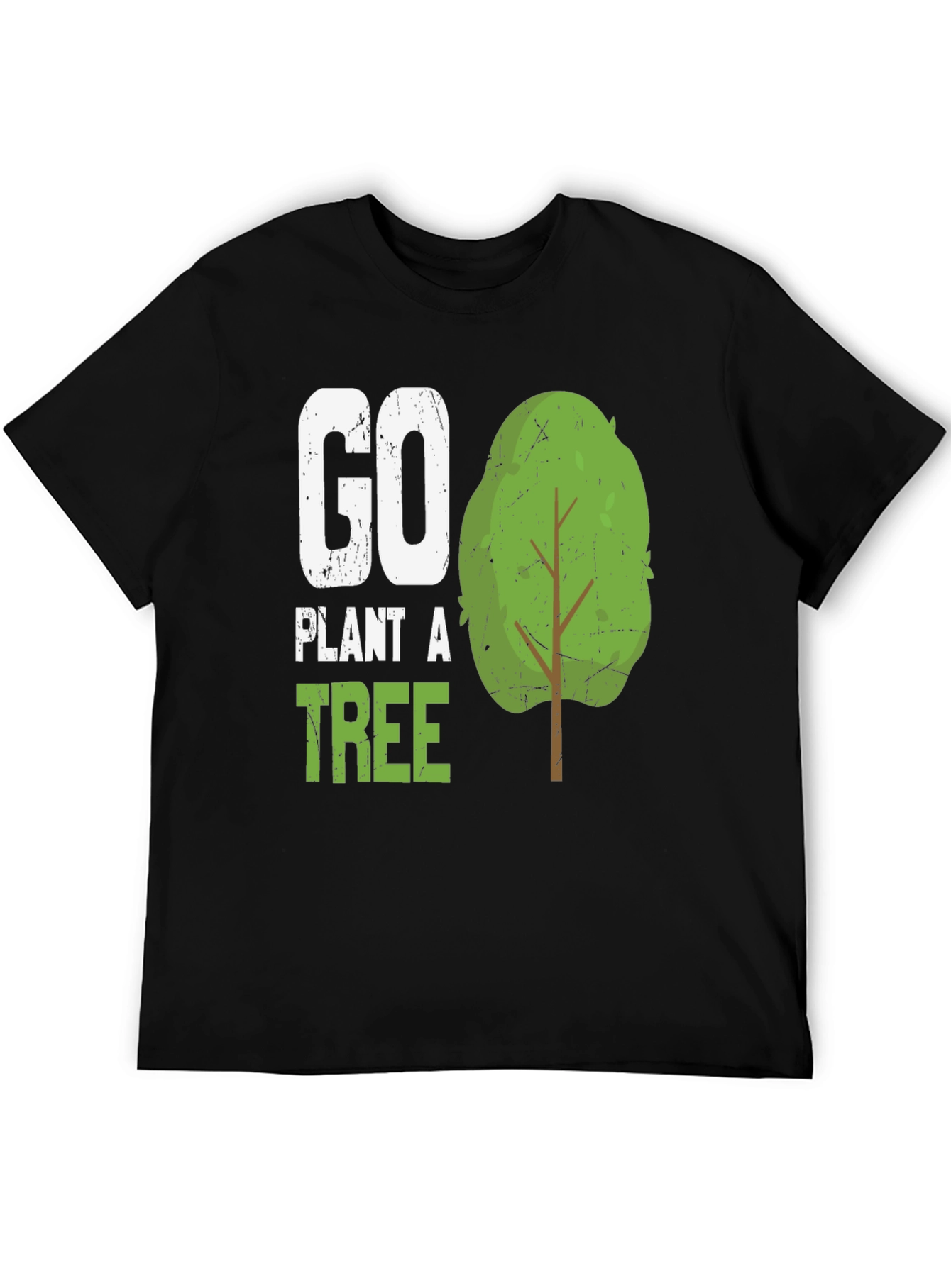 Go Plant A Tree Graphic Tee - Eco-Friendly Shirt