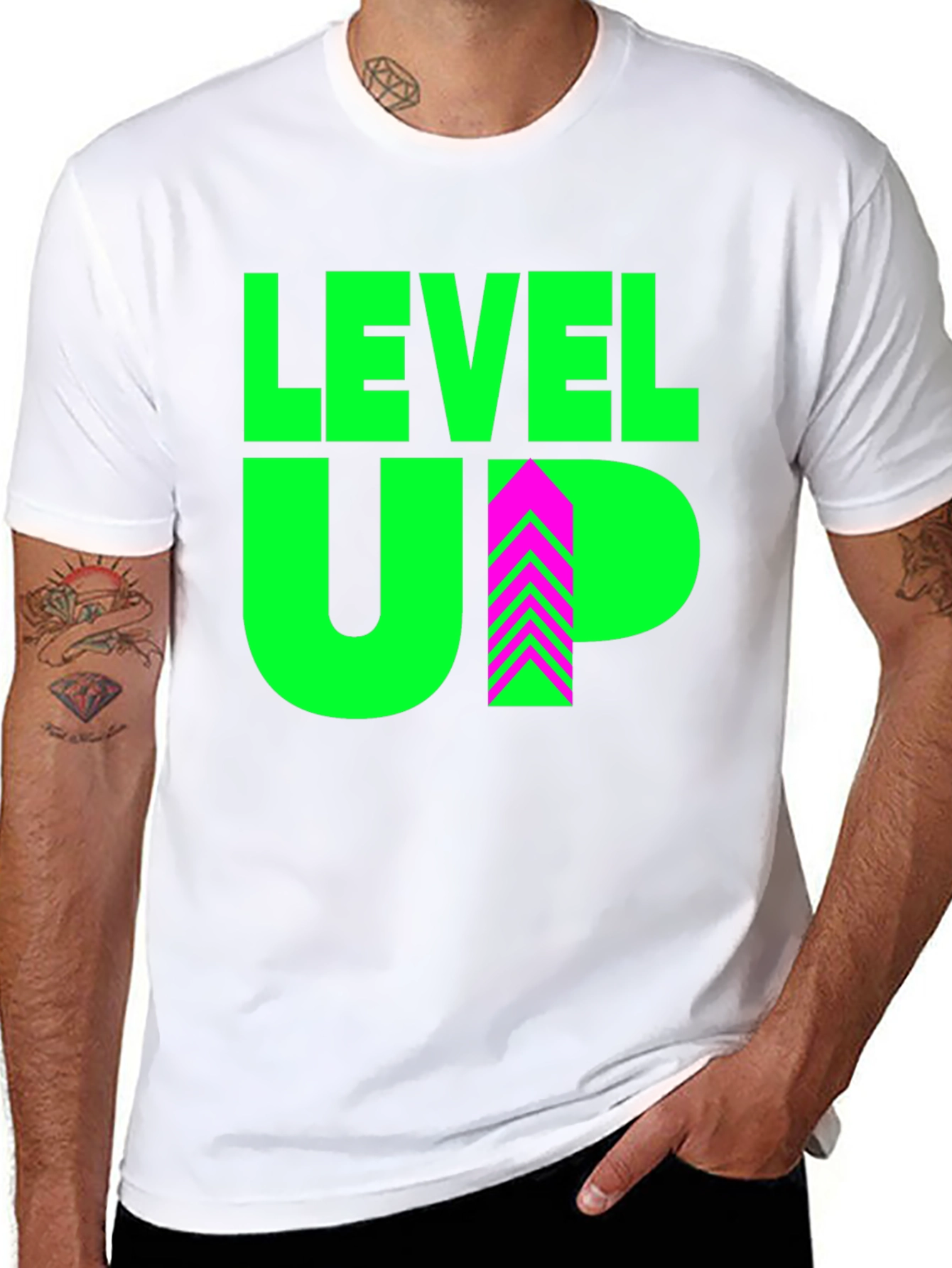 Level Up Graphic Tee - Black