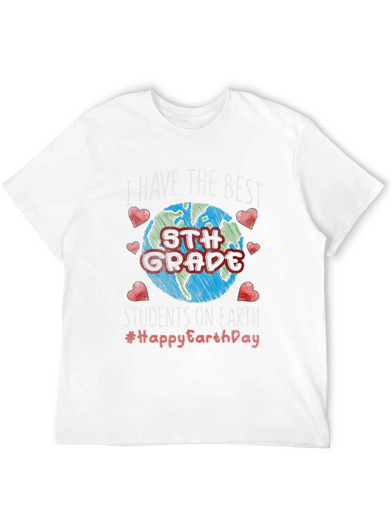 Best 5th Grade Students Earth Day T-Shirt