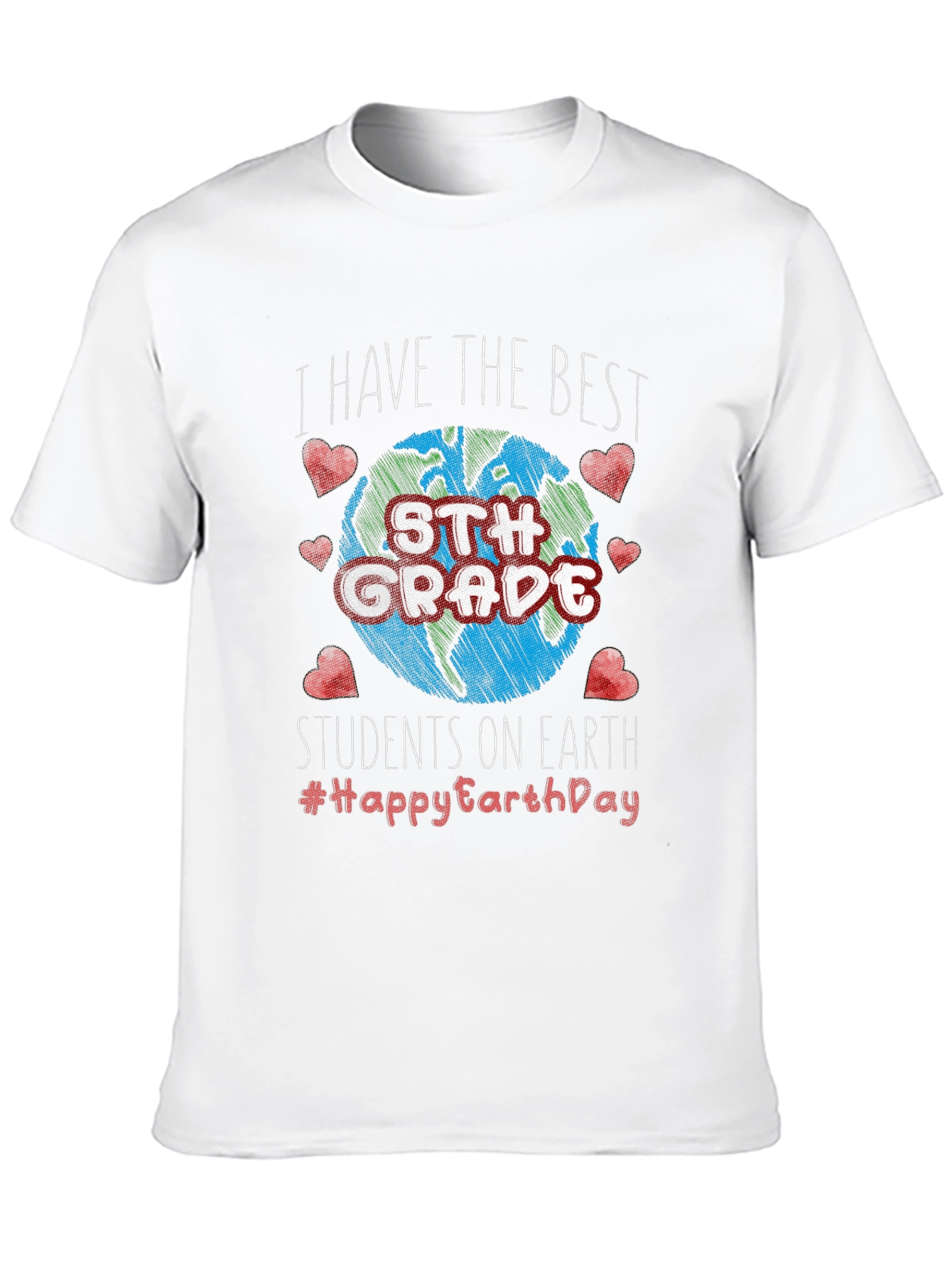 Best 5th Grade Students Earth Day T-Shirt