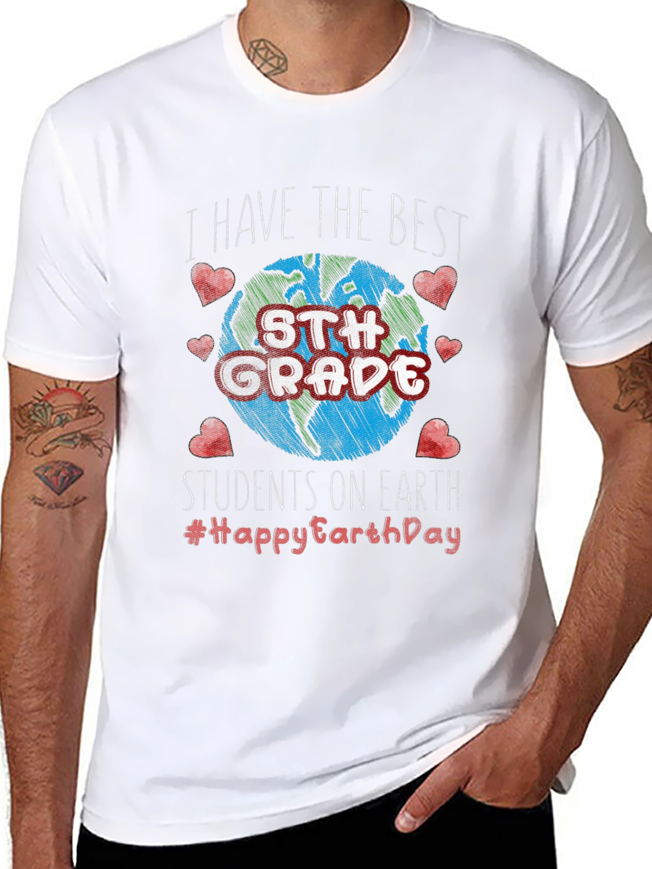Best 5th Grade Students Earth Day T-Shirt