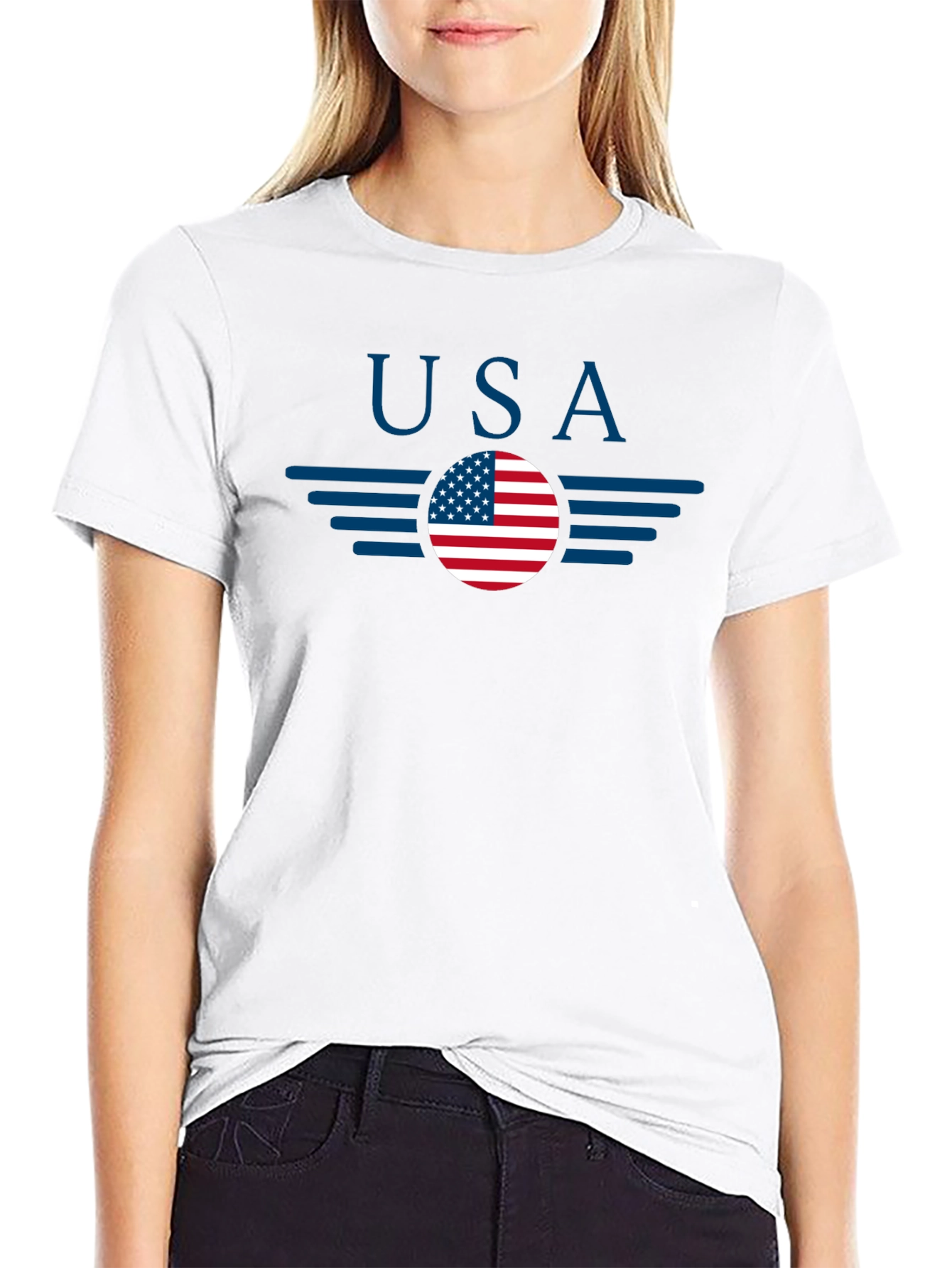 USA Flag Graphic T-Shirt