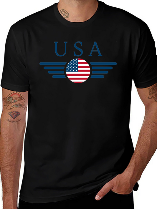 USA Flag Graphic T-Shirt