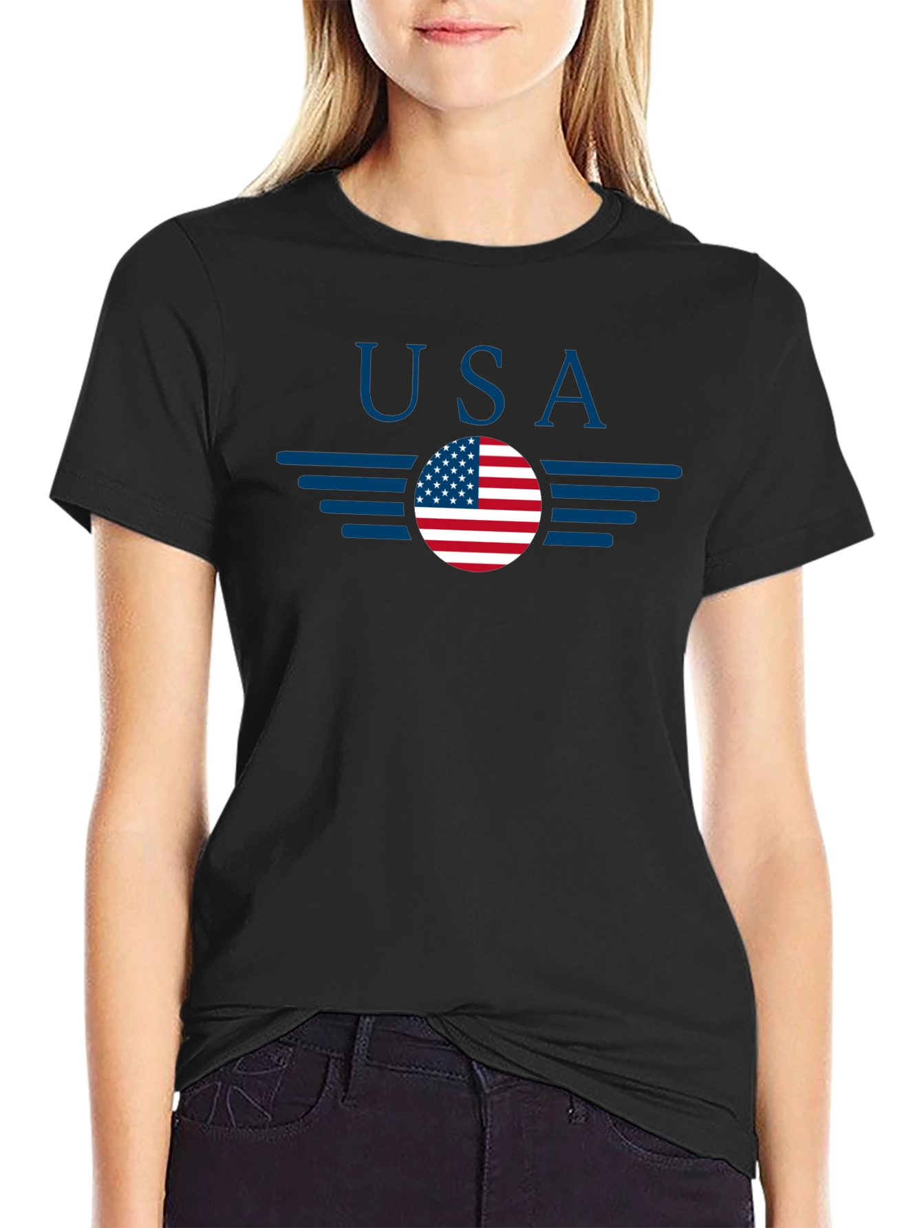 USA Flag Graphic T-Shirt