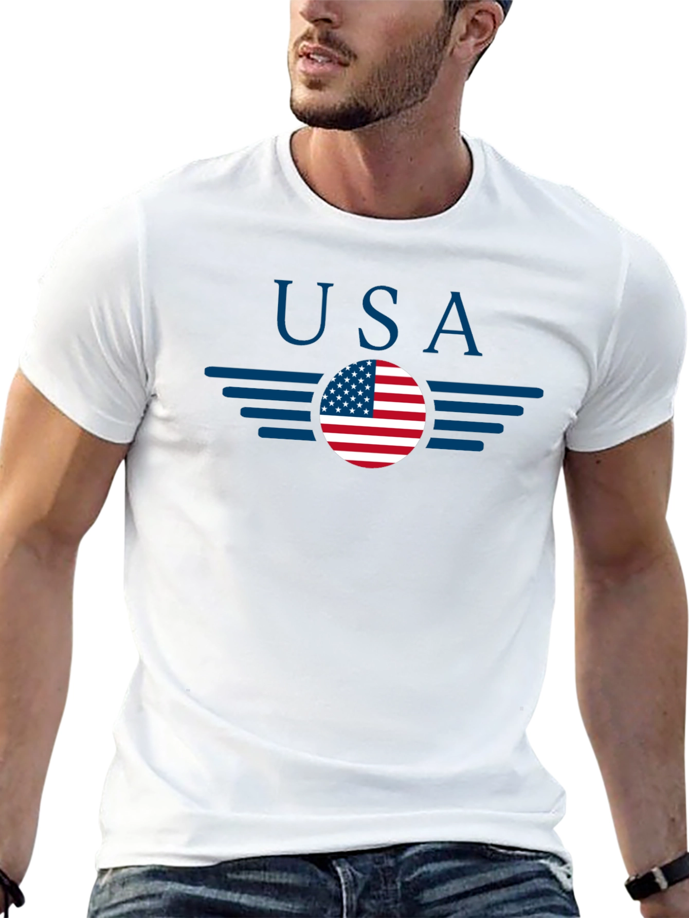 USA Flag Graphic T-Shirt