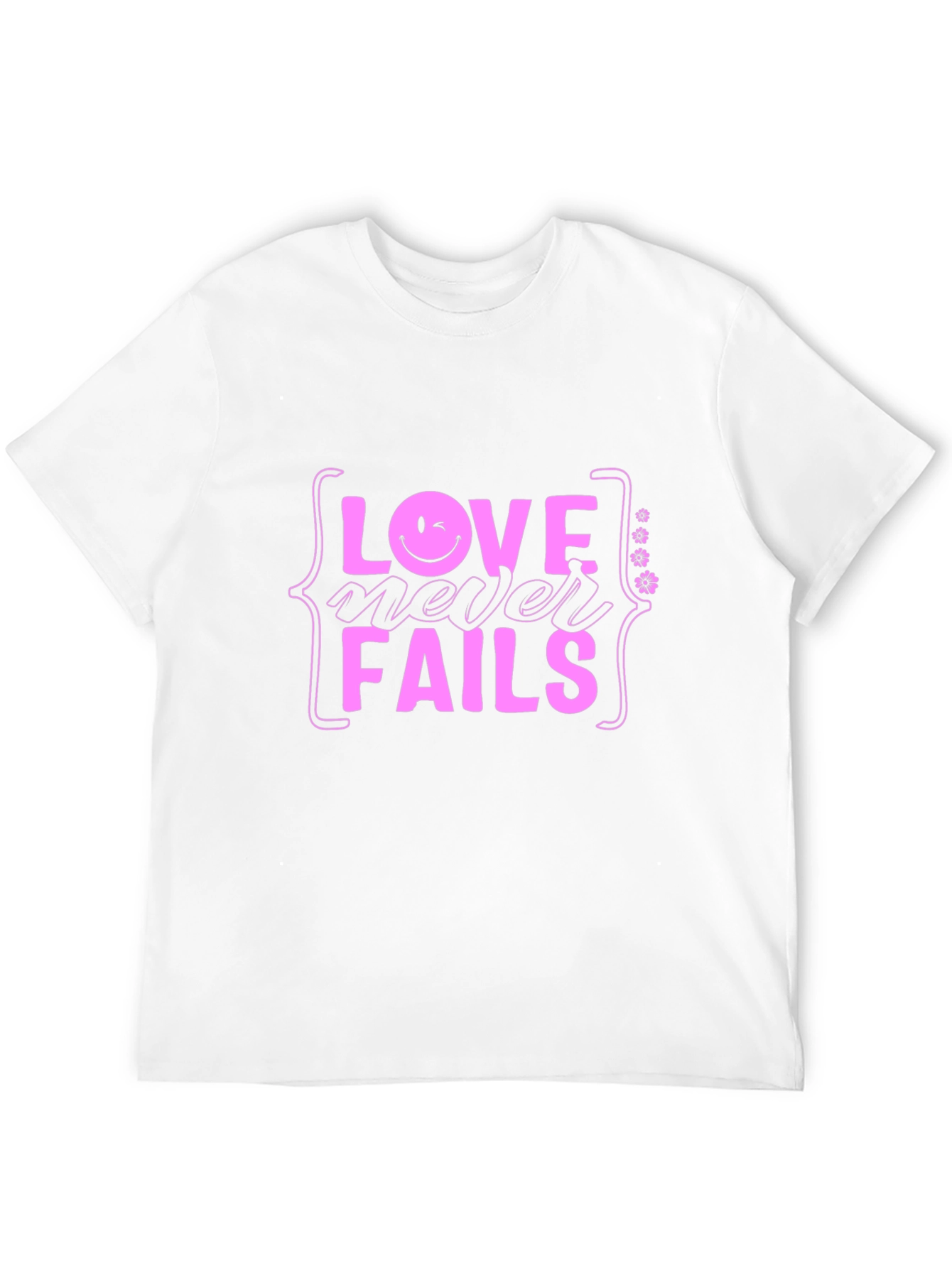 Love Never Fails Black T-Shirt