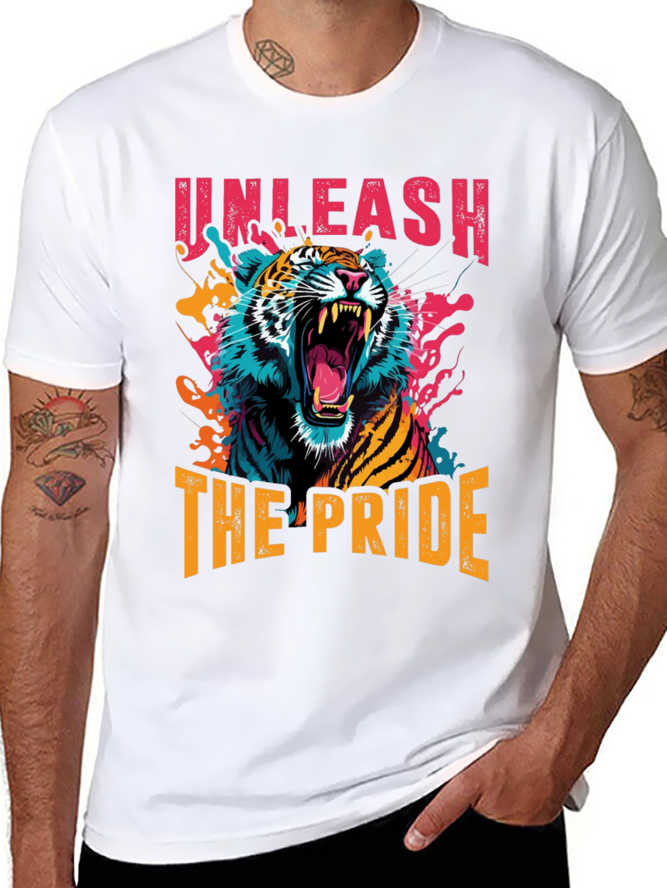 Unleash The Pride Tiger Graphic T-Shirt