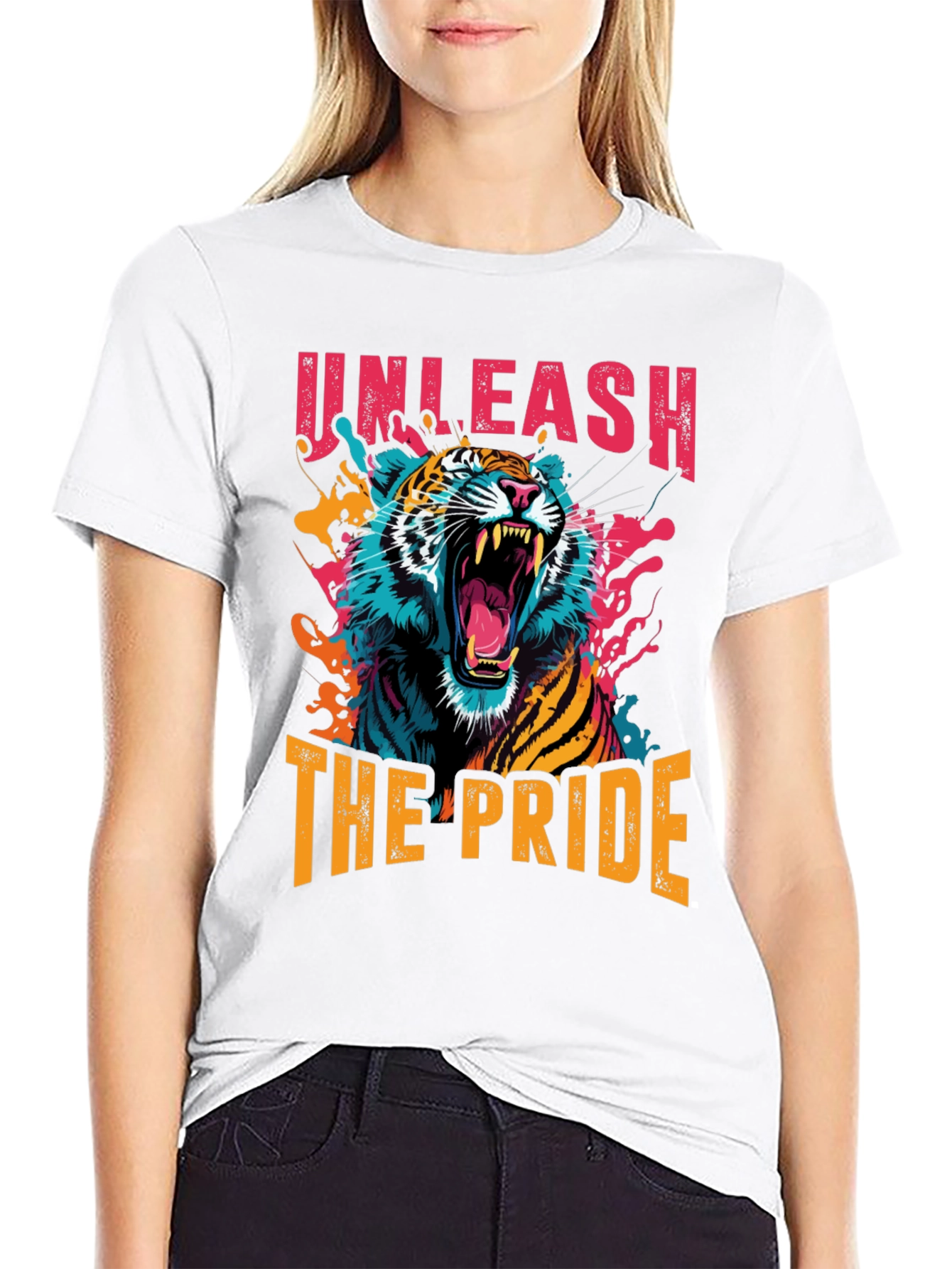 Unleash The Pride Tiger Graphic T-Shirt