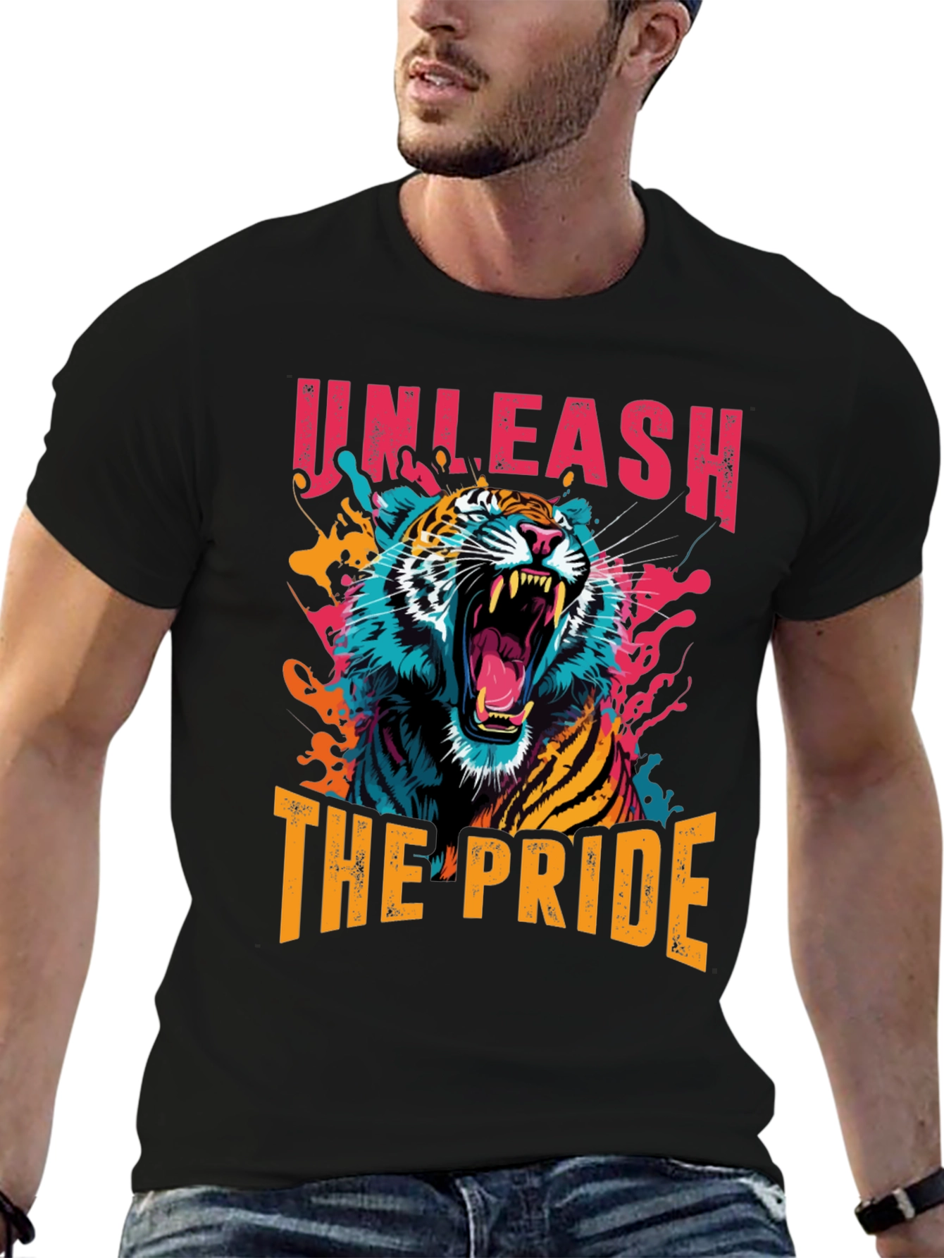 Unleash The Pride Tiger Graphic T-Shirt