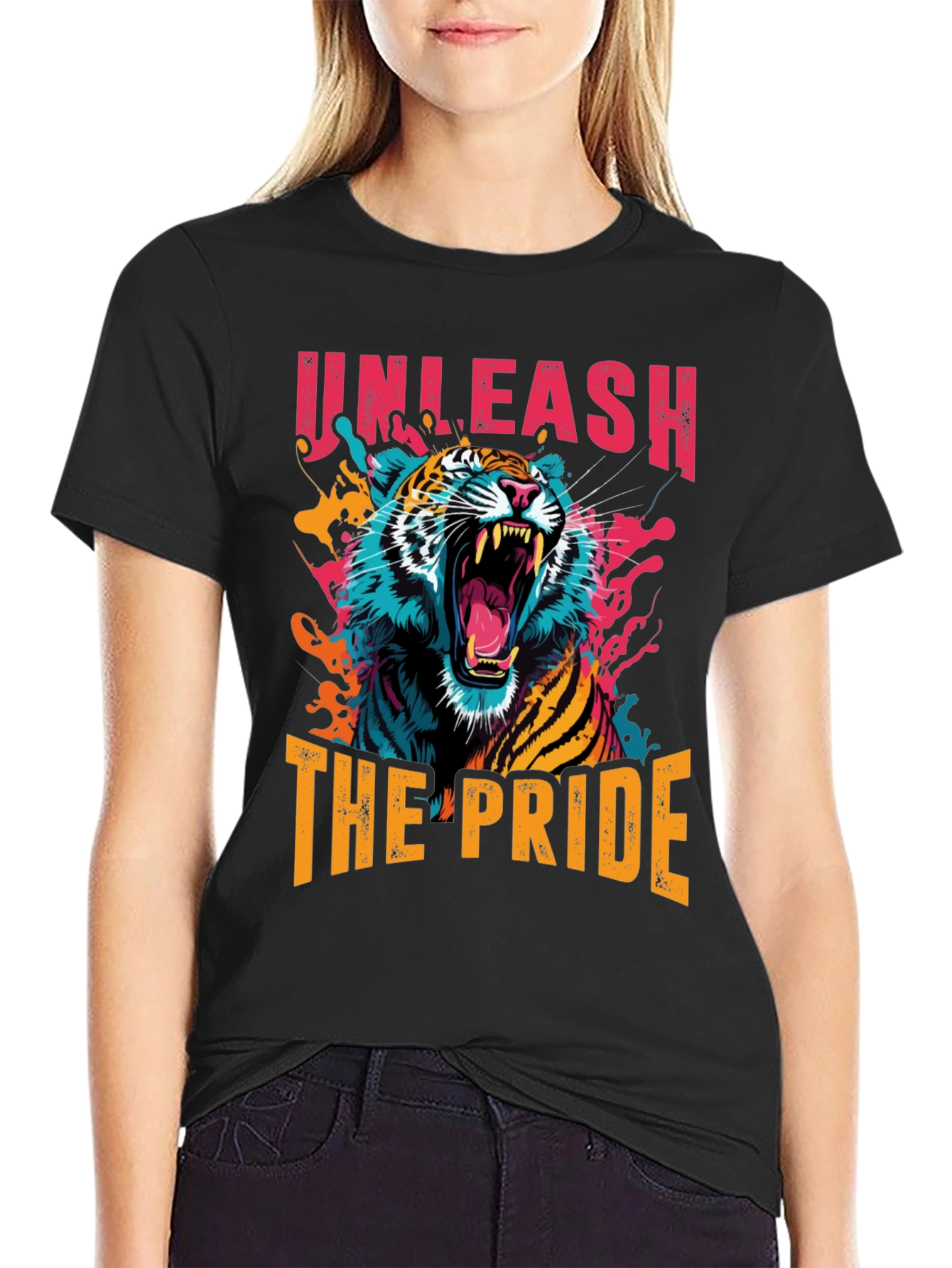 Unleash The Pride Tiger Graphic T-Shirt