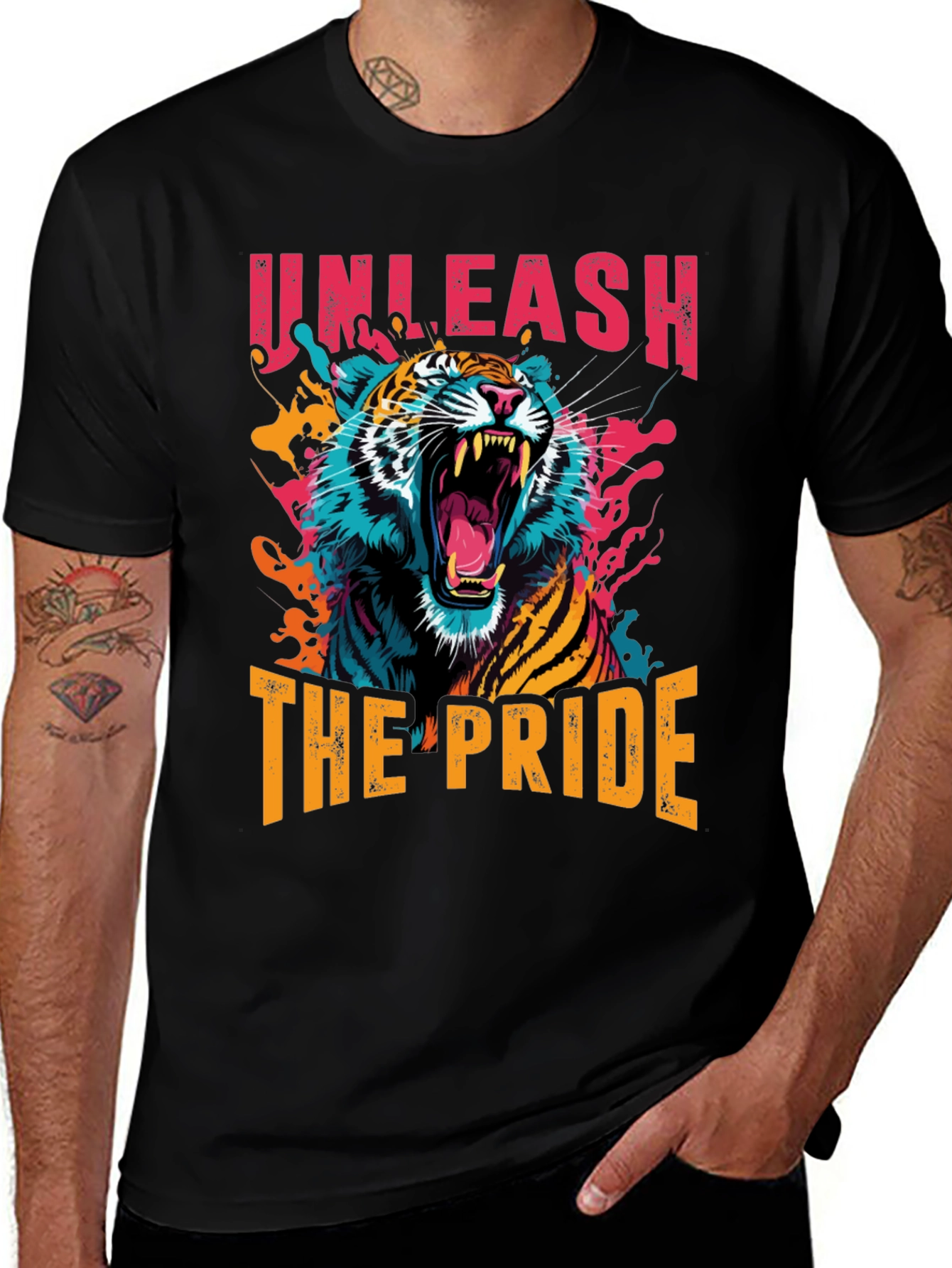 Unleash The Pride Tiger Graphic T-Shirt