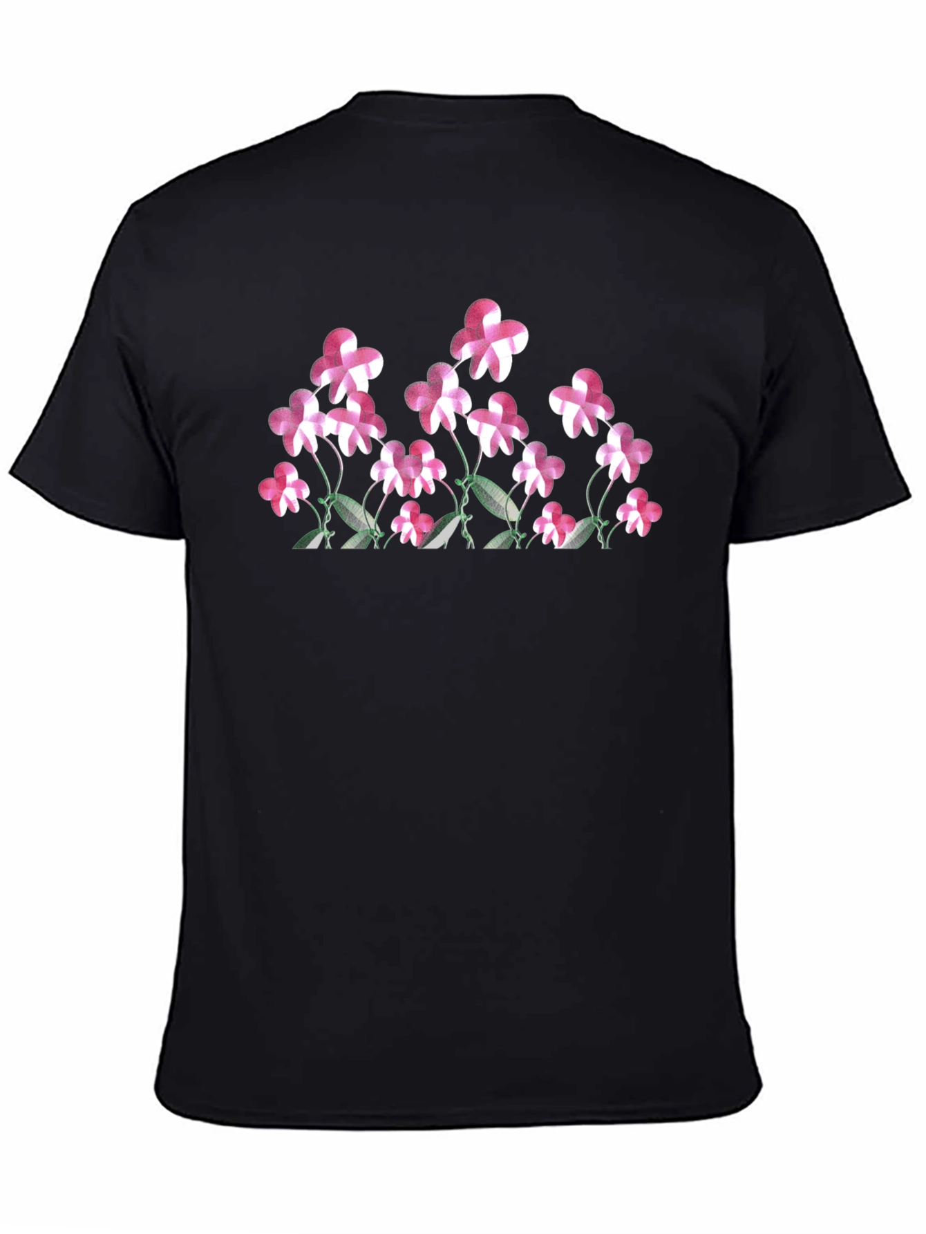 Floral Print Black T-Shirt