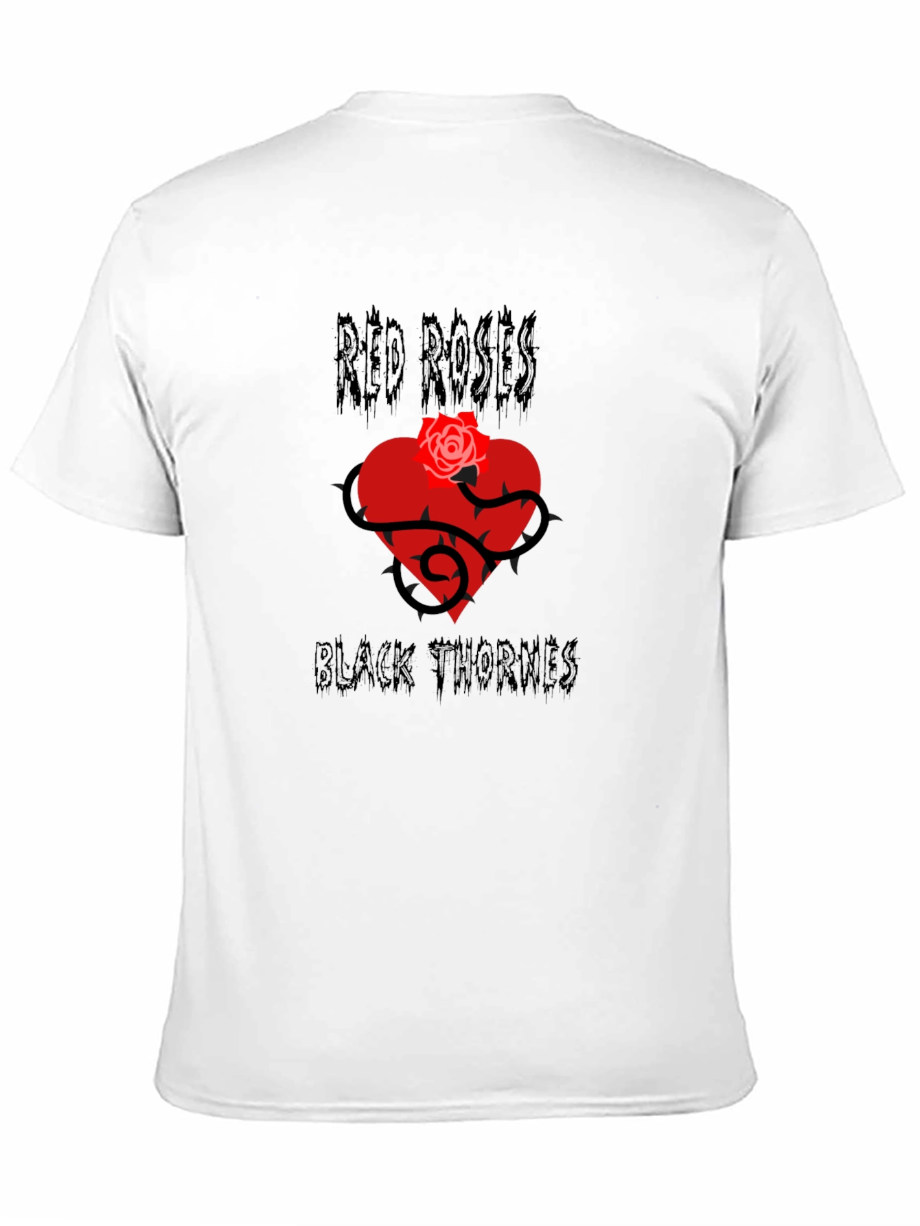 Red Roses Black Thornes Graphic T-Shirt