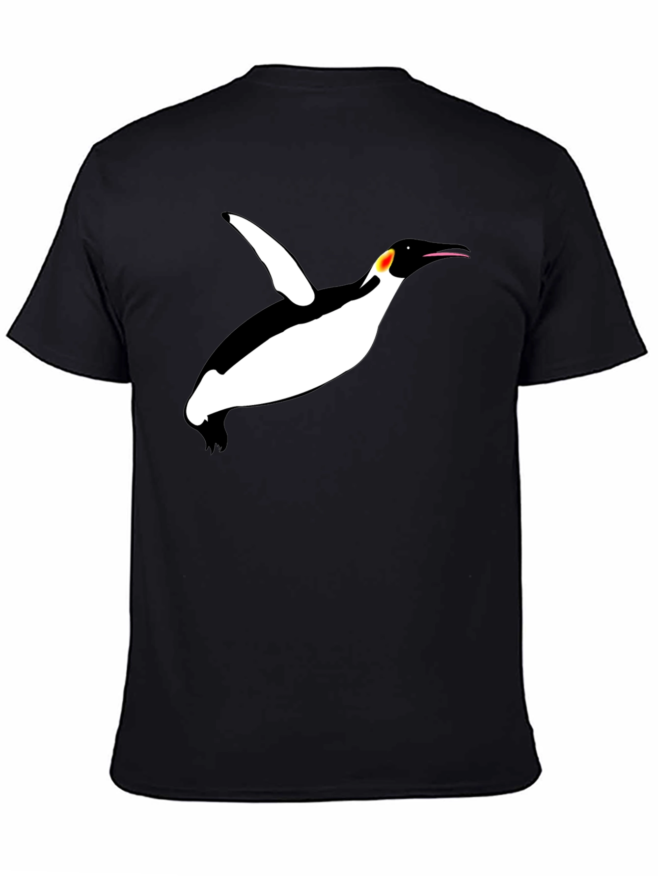 Cool Penguin Graphic Black T-Shirt