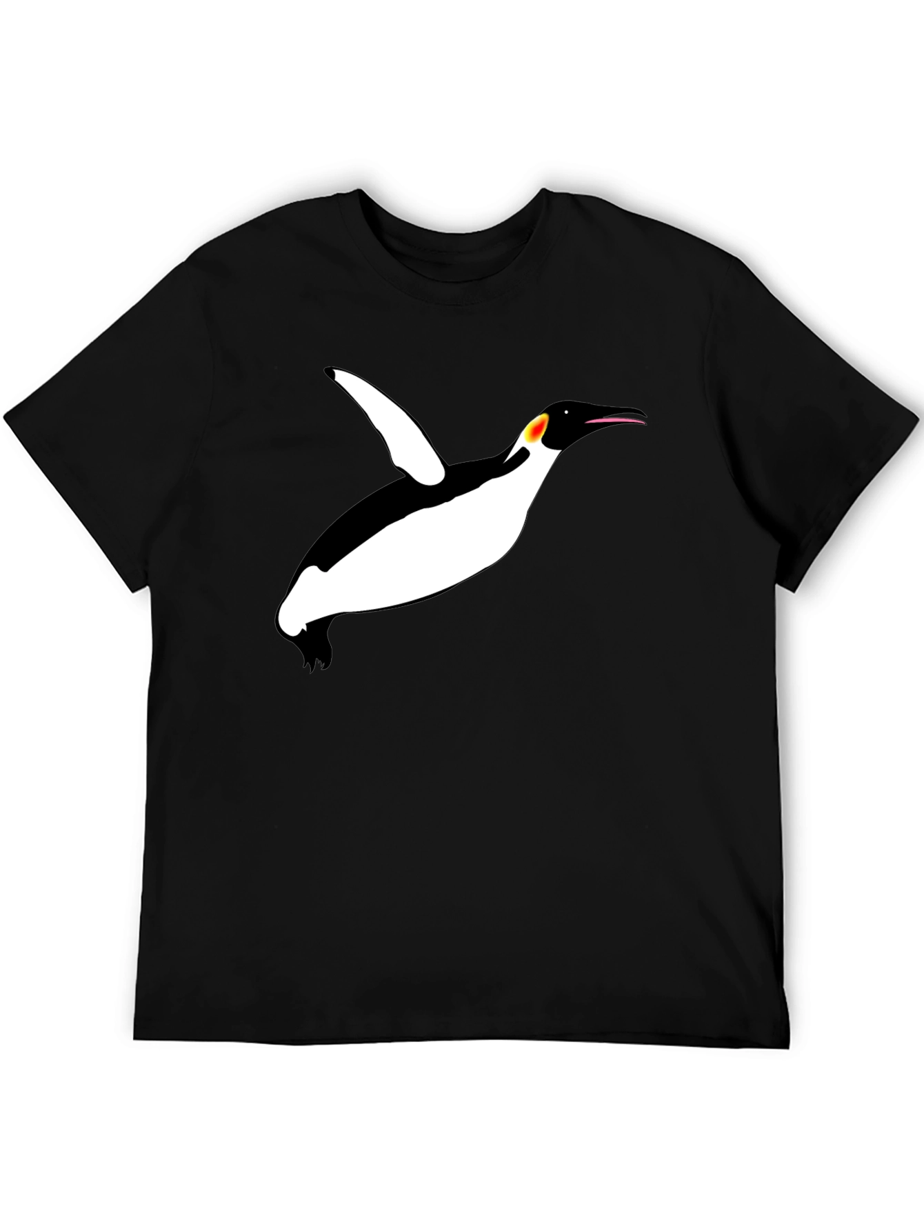 Cool Penguin Graphic Black T-Shirt