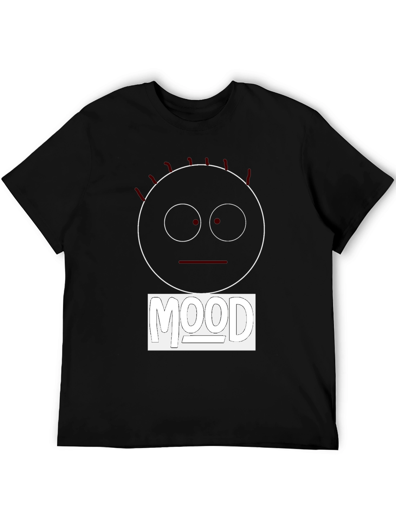 Mood Graphic Tee - Black Cotton Comfort