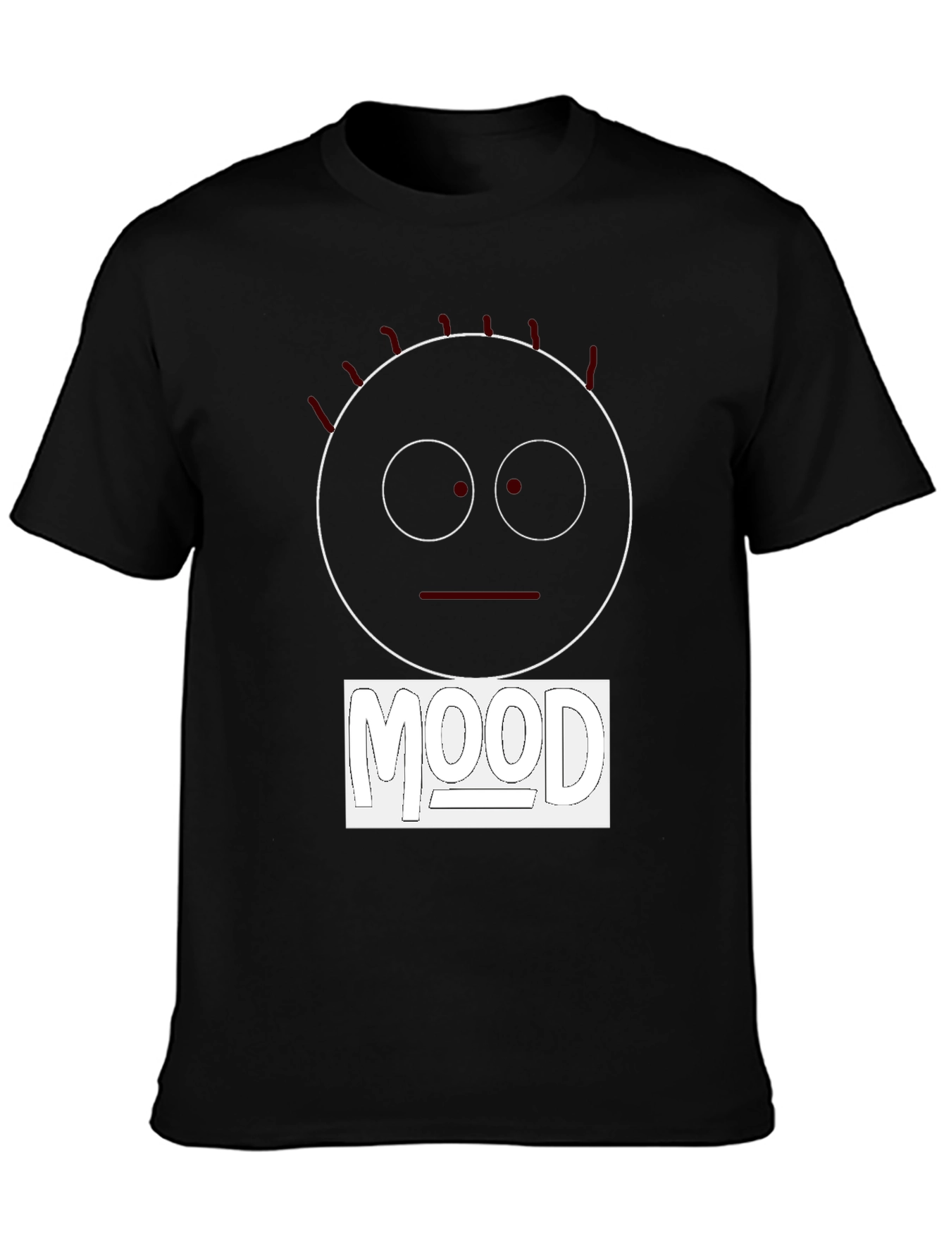 Mood Graphic Tee - Black Cotton Comfort