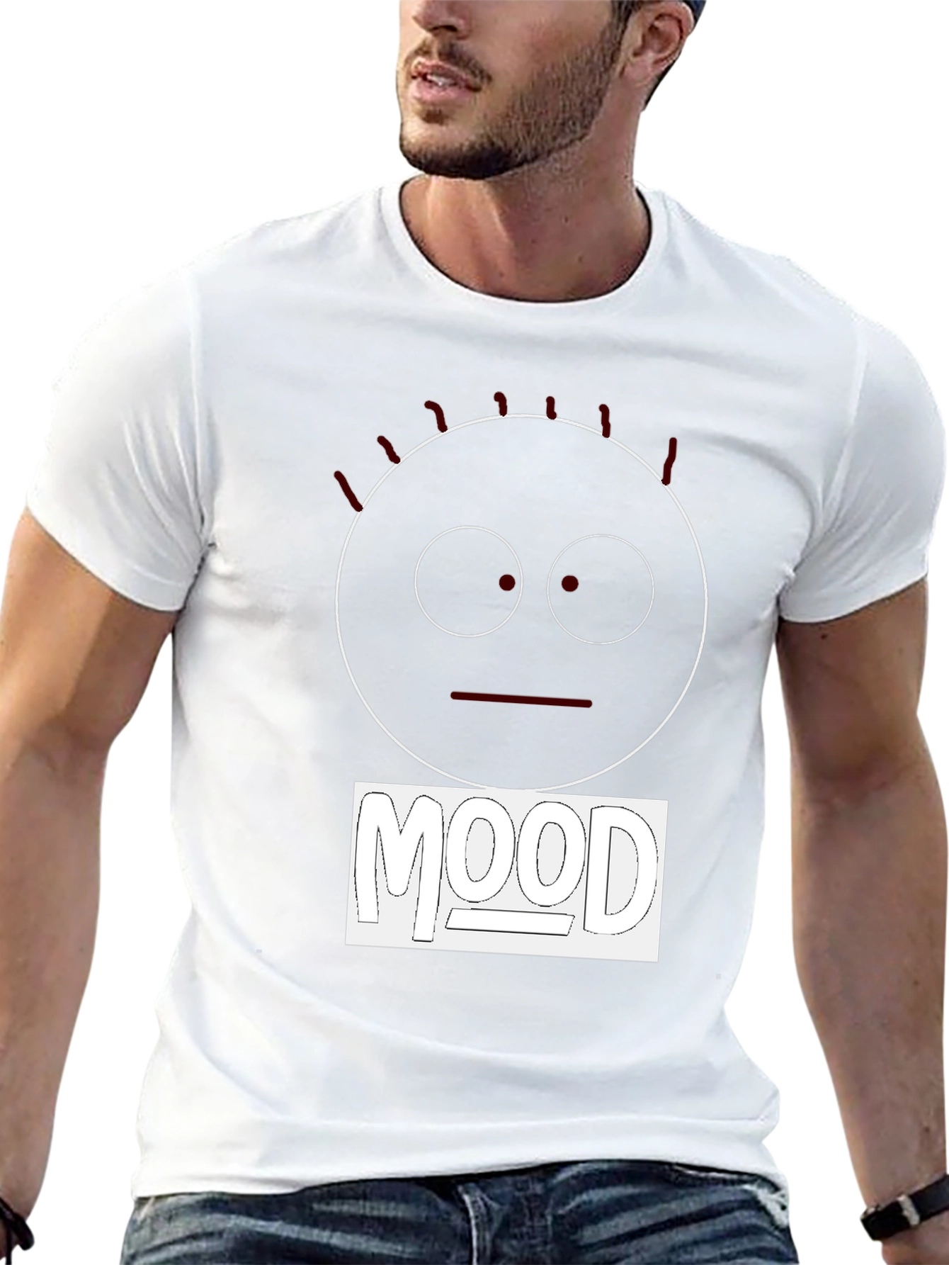 Mood Graphic Tee - Black Cotton Comfort