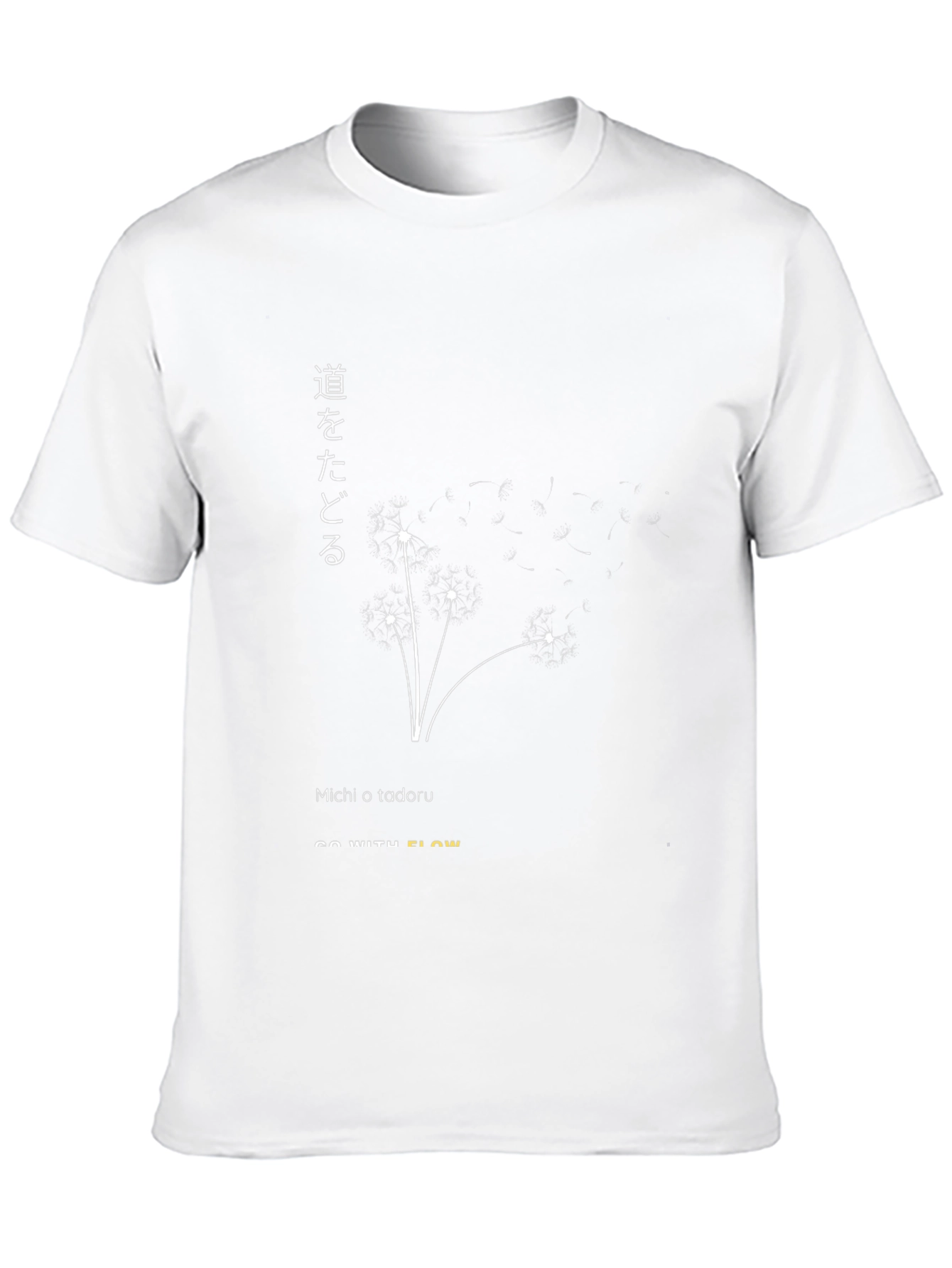 Go With Flow Black Graphic Tee