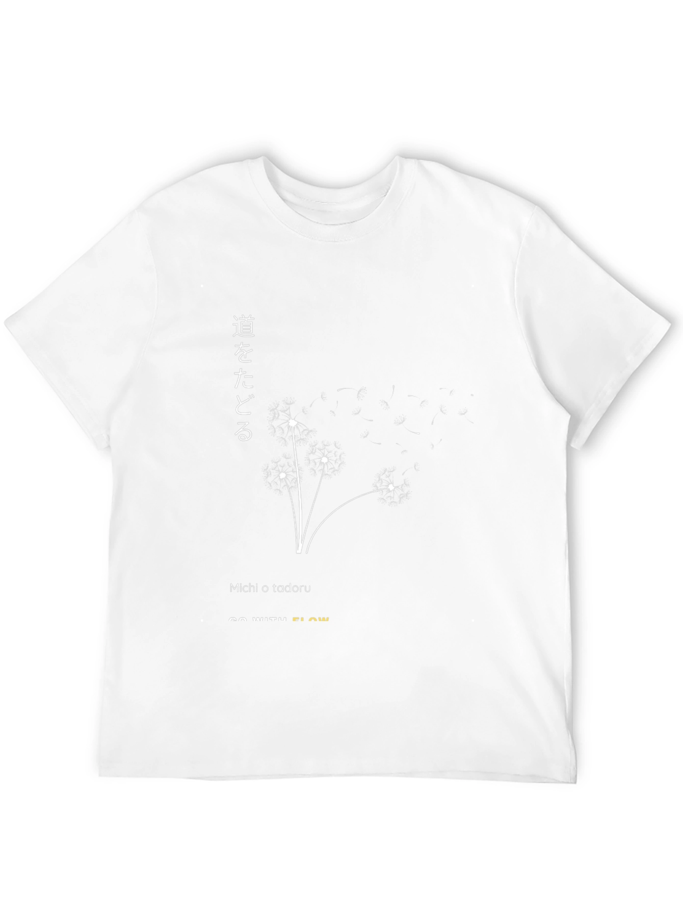Go With Flow Black Graphic Tee