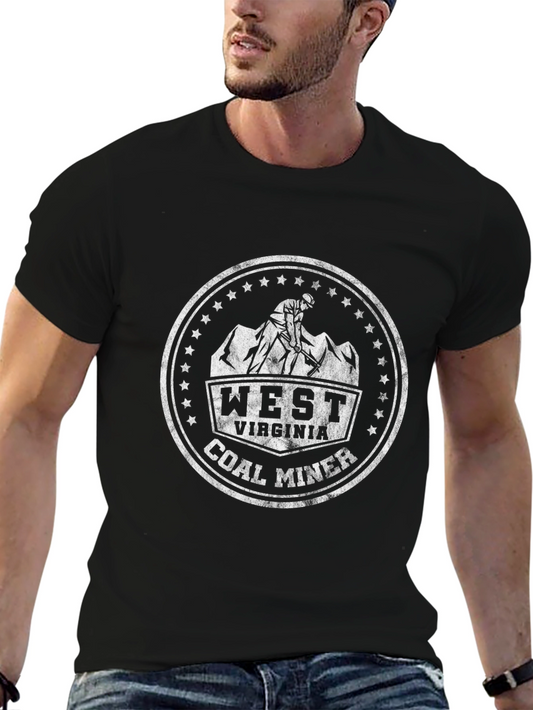 West Virginia Coal Miner Graphic Tee - Black