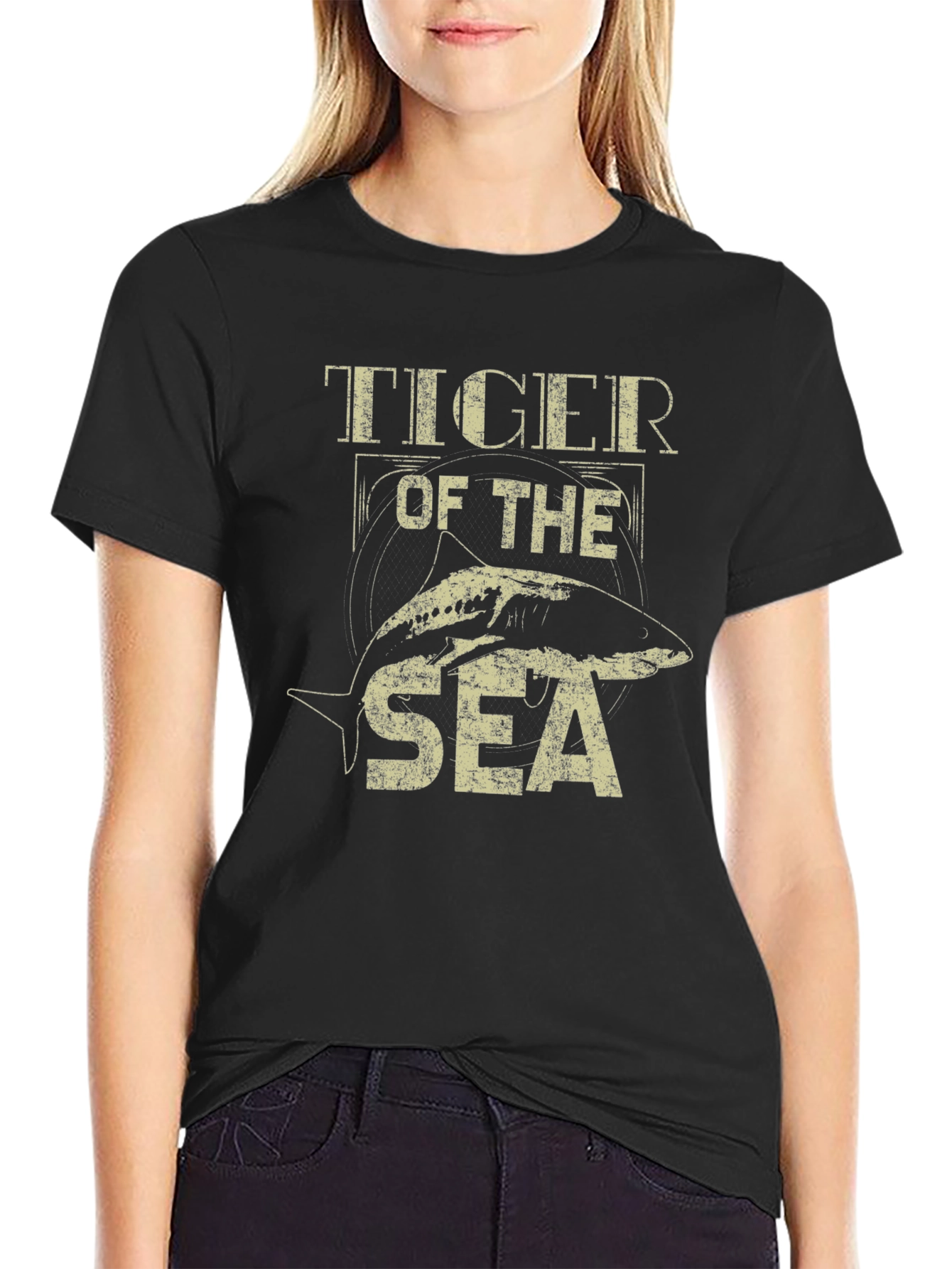 Tiger of the Sea Graphic Tee - Black