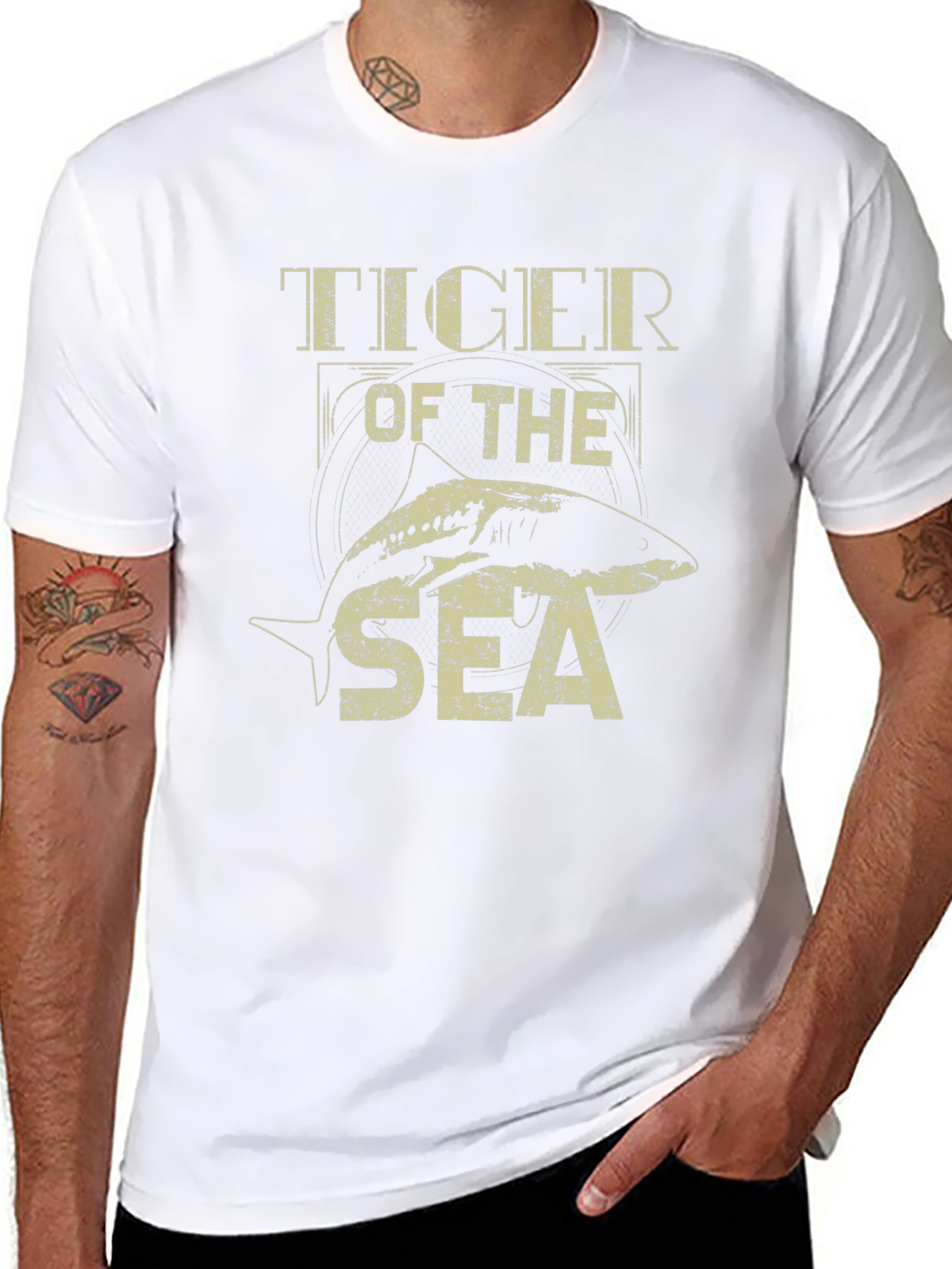 Tiger of the Sea Graphic Tee - Black