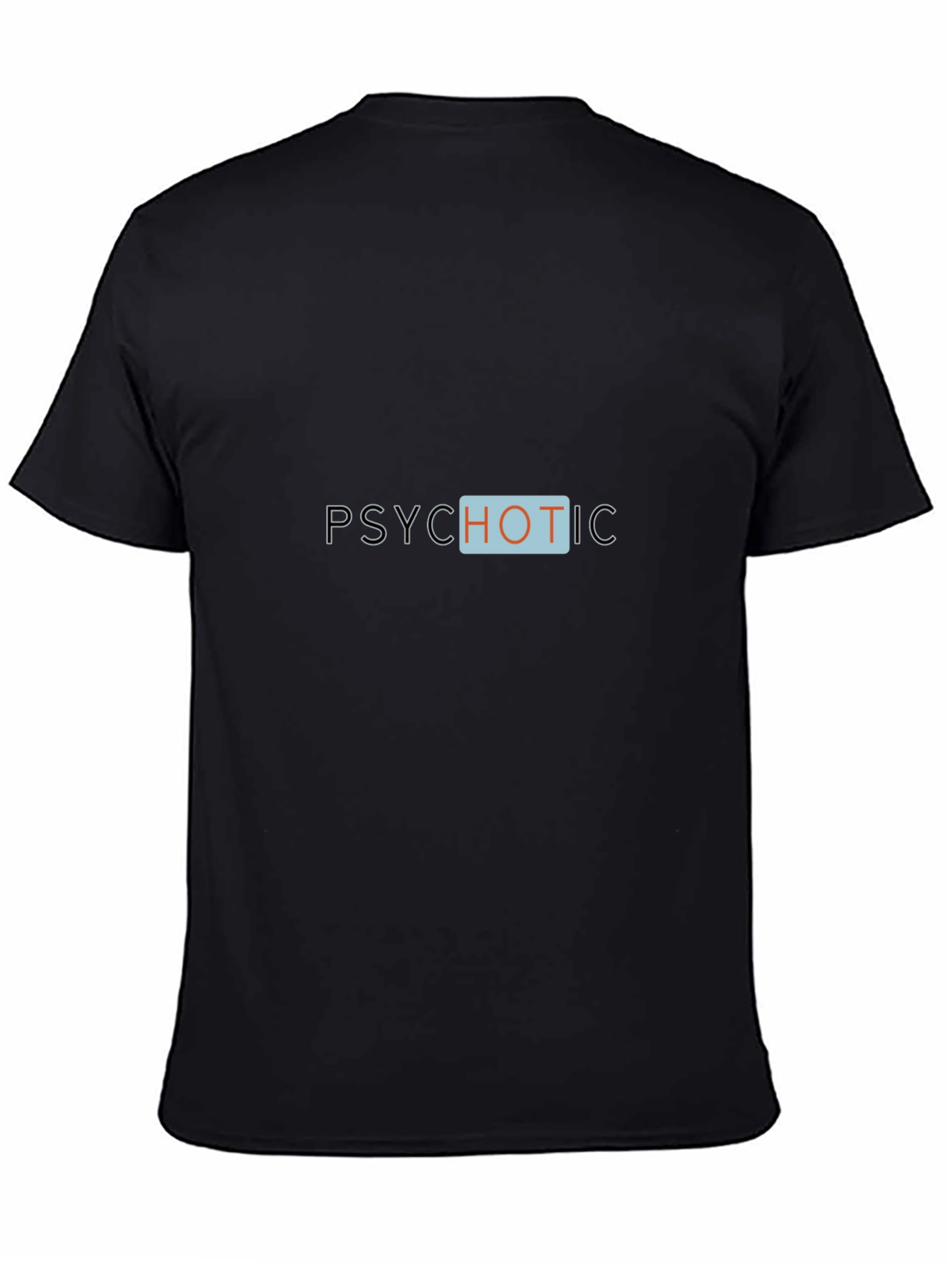 Psychotic Graphic Tee - Trendy Black Cotton T-Shirt