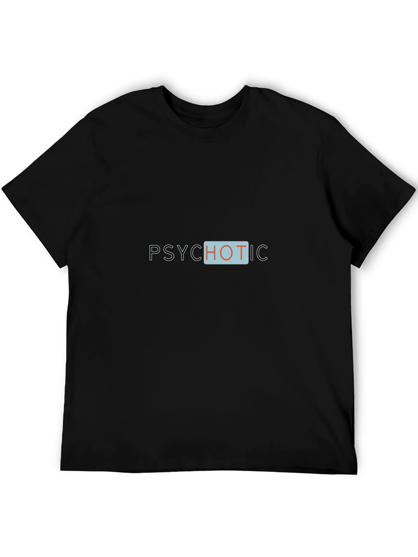 Psychotic Graphic Tee - Trendy Black Cotton T-Shirt