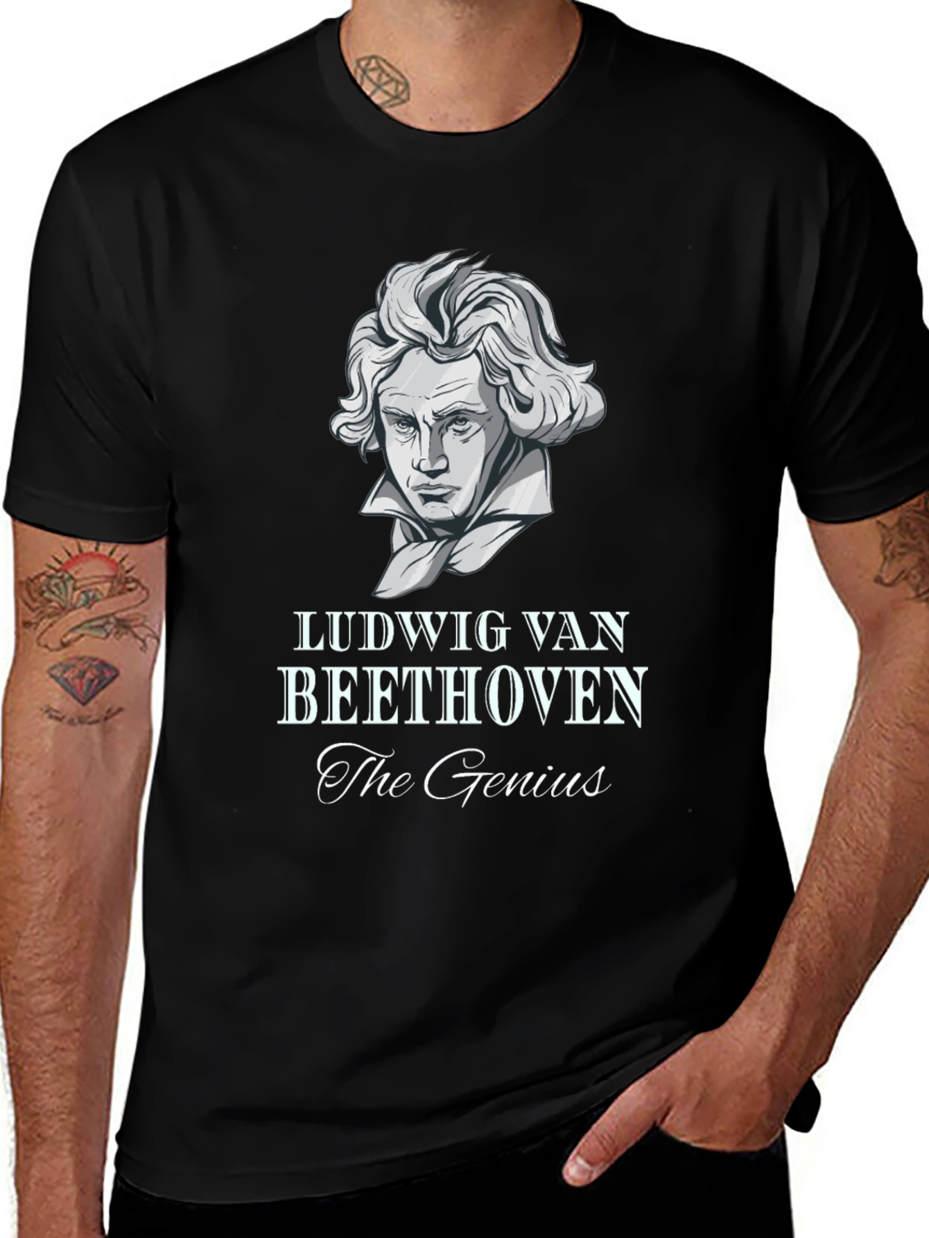 Ludwig van Beethoven Graphic Tee - The Genius T-Shirt