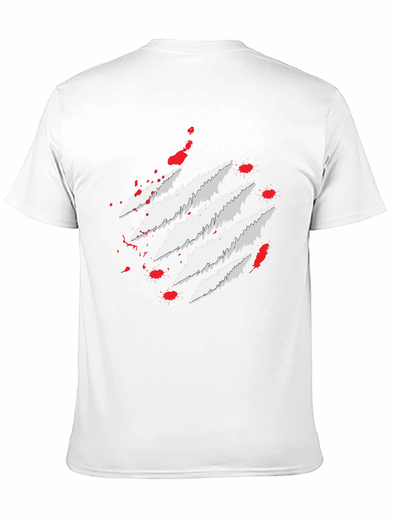 Claw Mark Graphic Print Mens T-Shirt