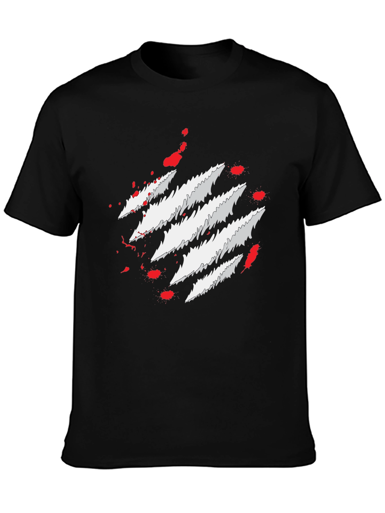 Claw Mark Graphic Print Mens T-Shirt