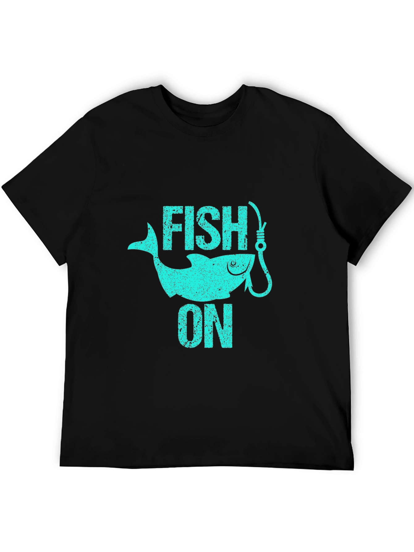 Fish On Black Graphic Tee