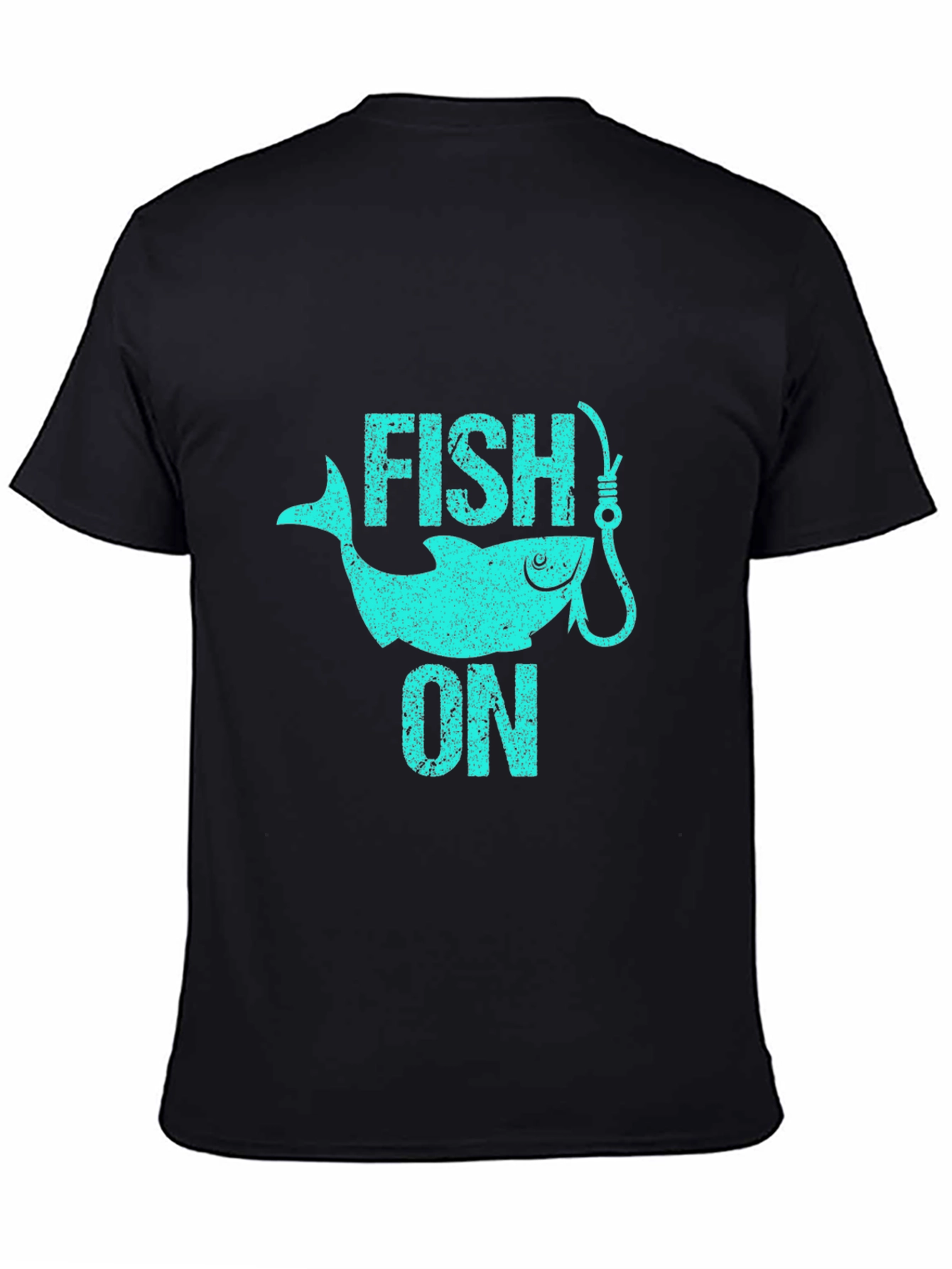 Fish On Black Graphic Tee