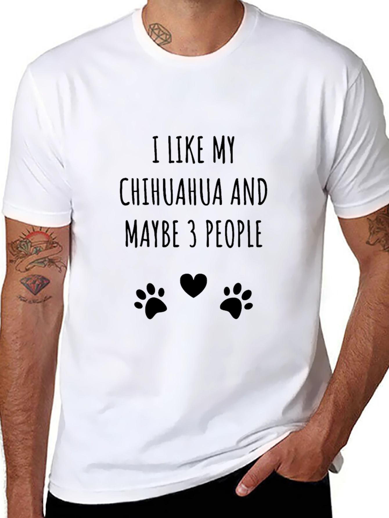 I Like My Chihuahua Graphic T-Shirt