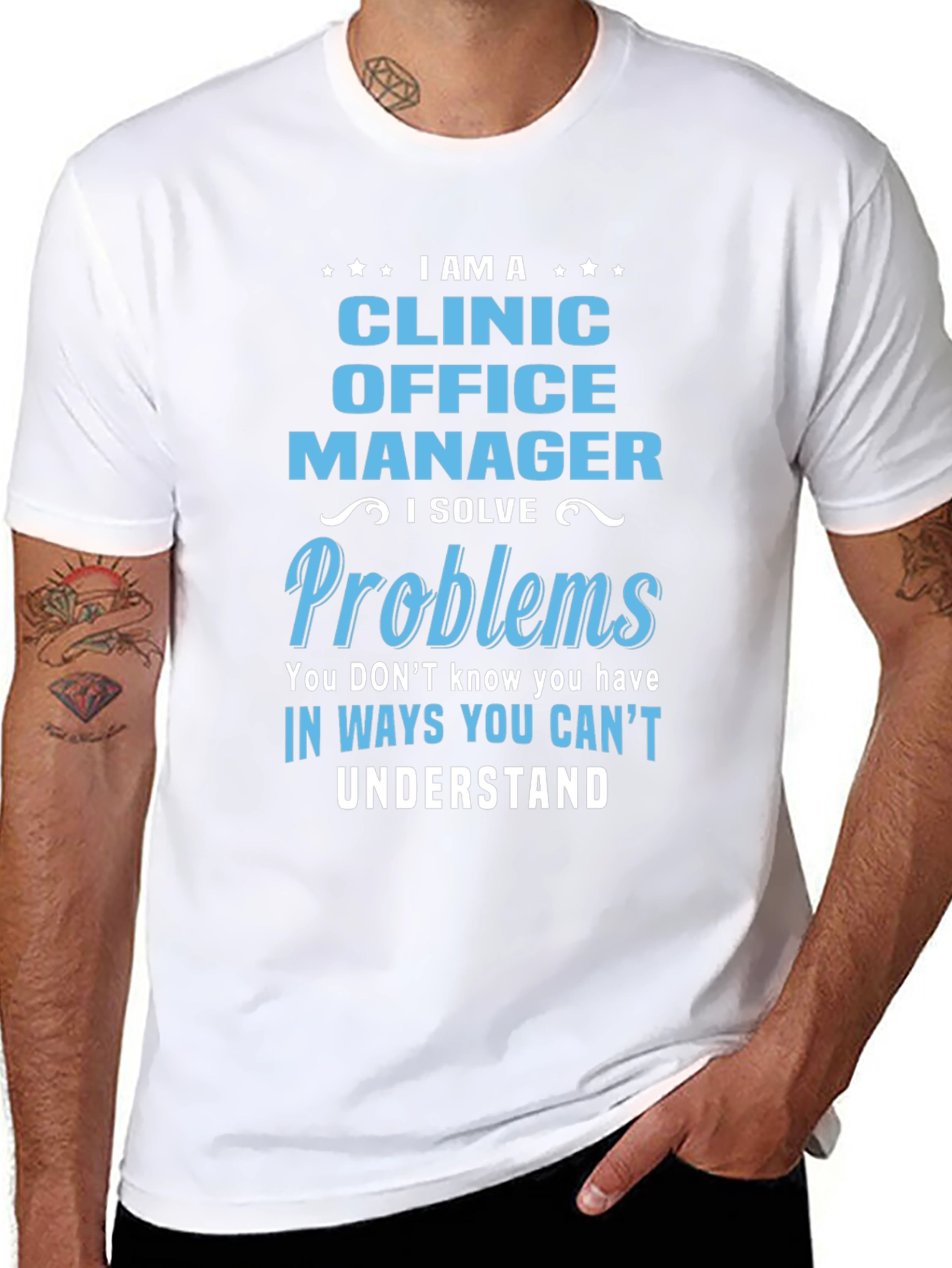 Clinic Office Manager T-Shirt - Problem Solver