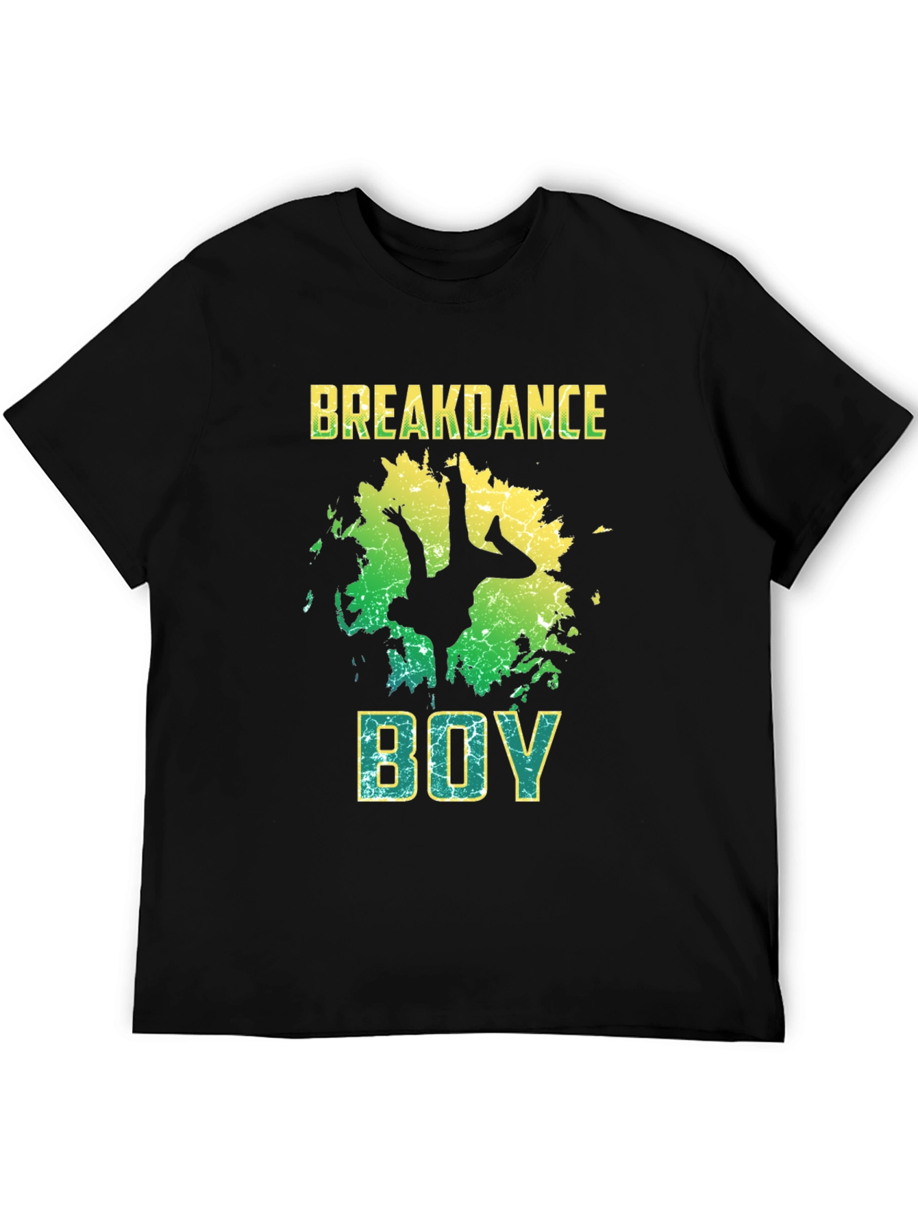 Breakdance Boy Graphic T-Shirt - Black