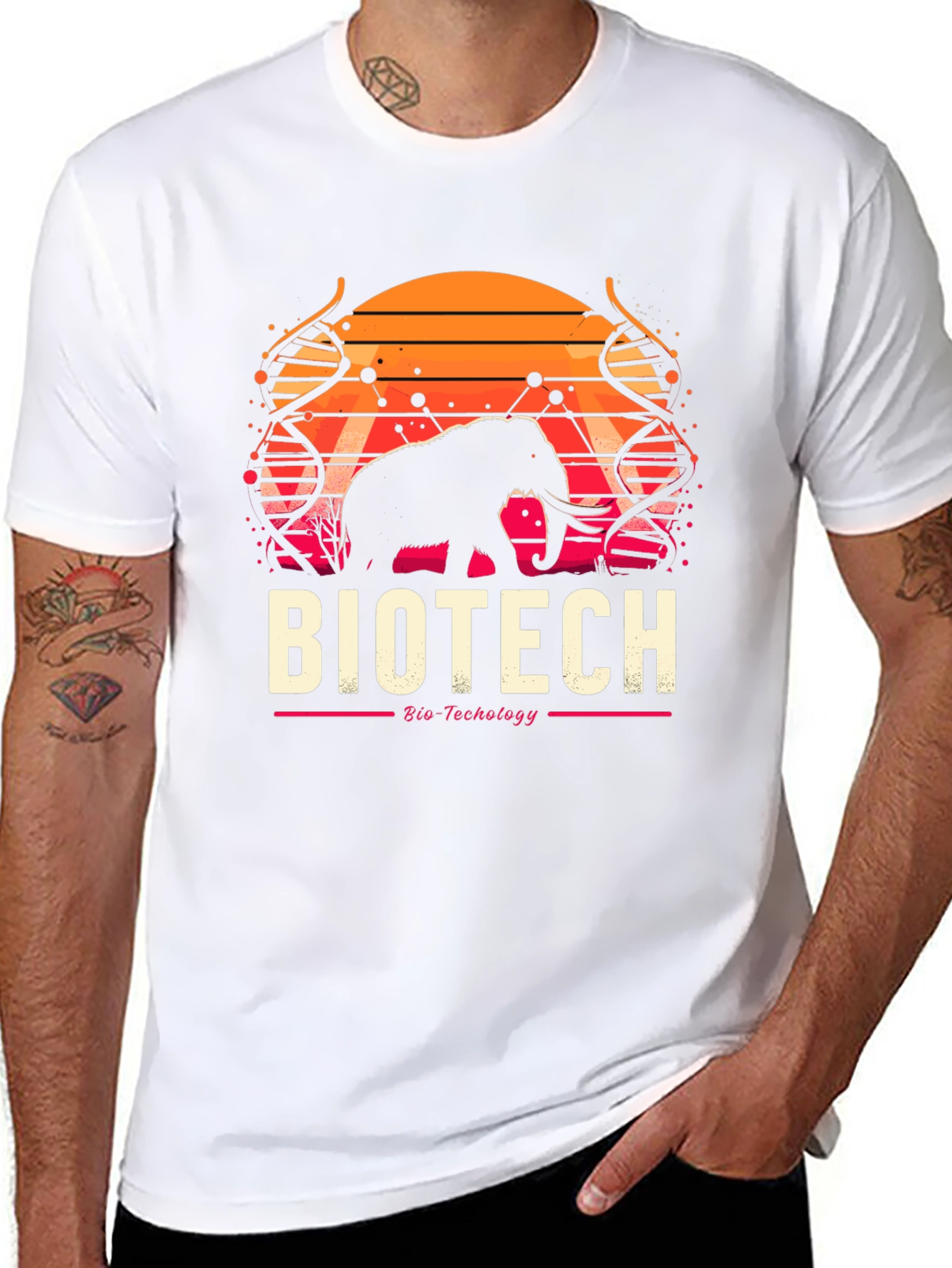 Biotech Elephant T-Shirt - Science & Nature Tee