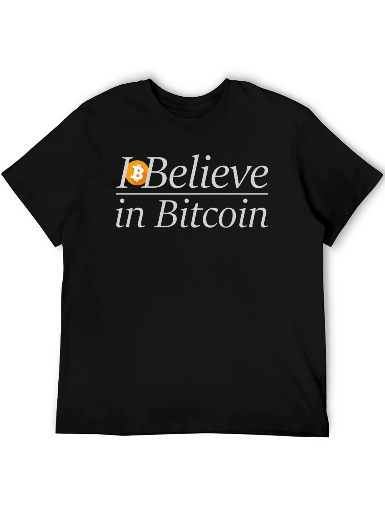 Bitcoin Believer Black T-Shirt - Crypto Enthusiast Fashion