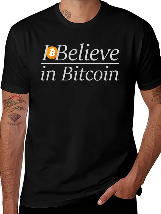 Bitcoin Believer Black T-Shirt - Crypto Enthusiast Fashion