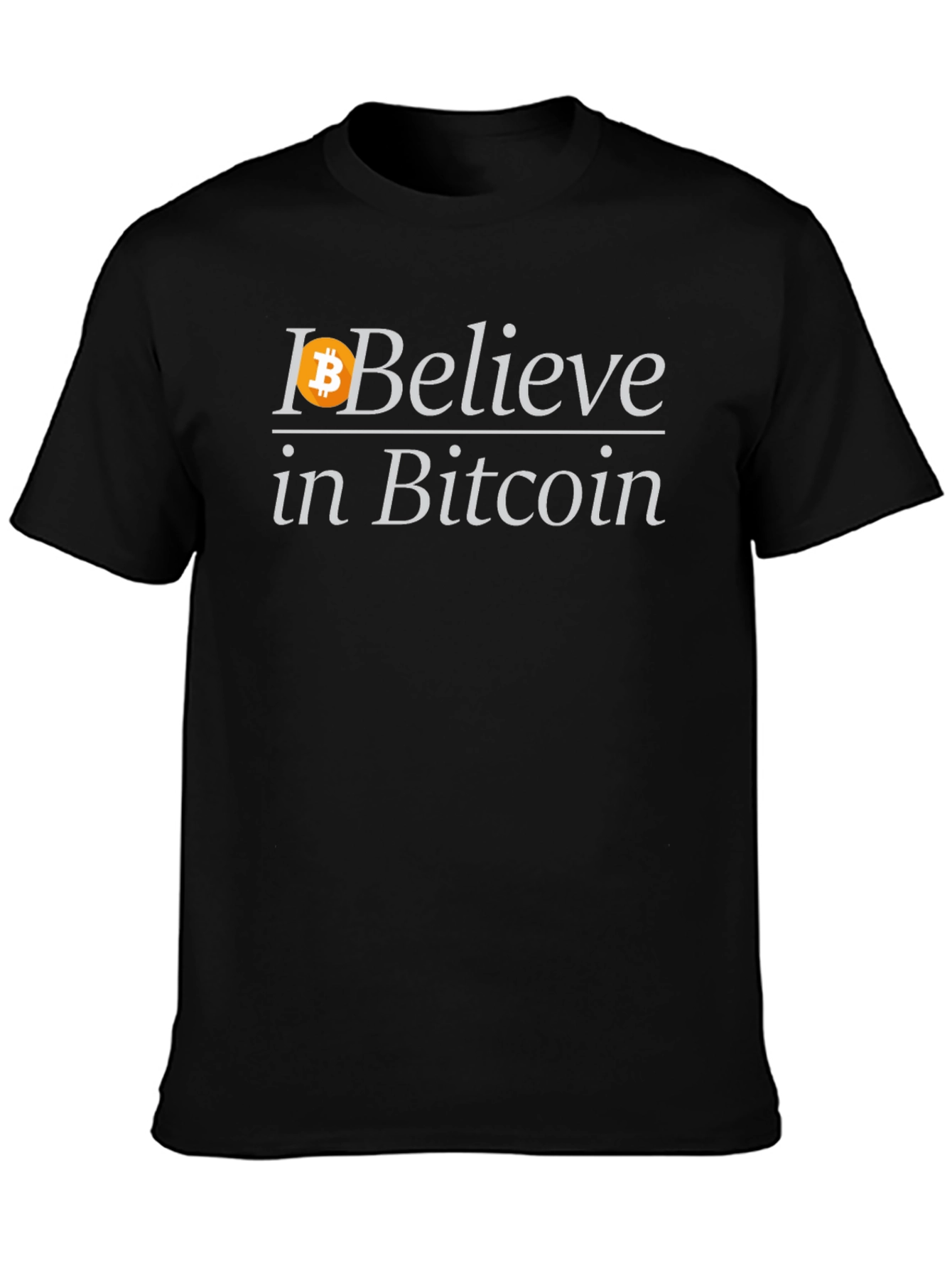 Bitcoin Believer Black T-Shirt - Crypto Enthusiast Fashion