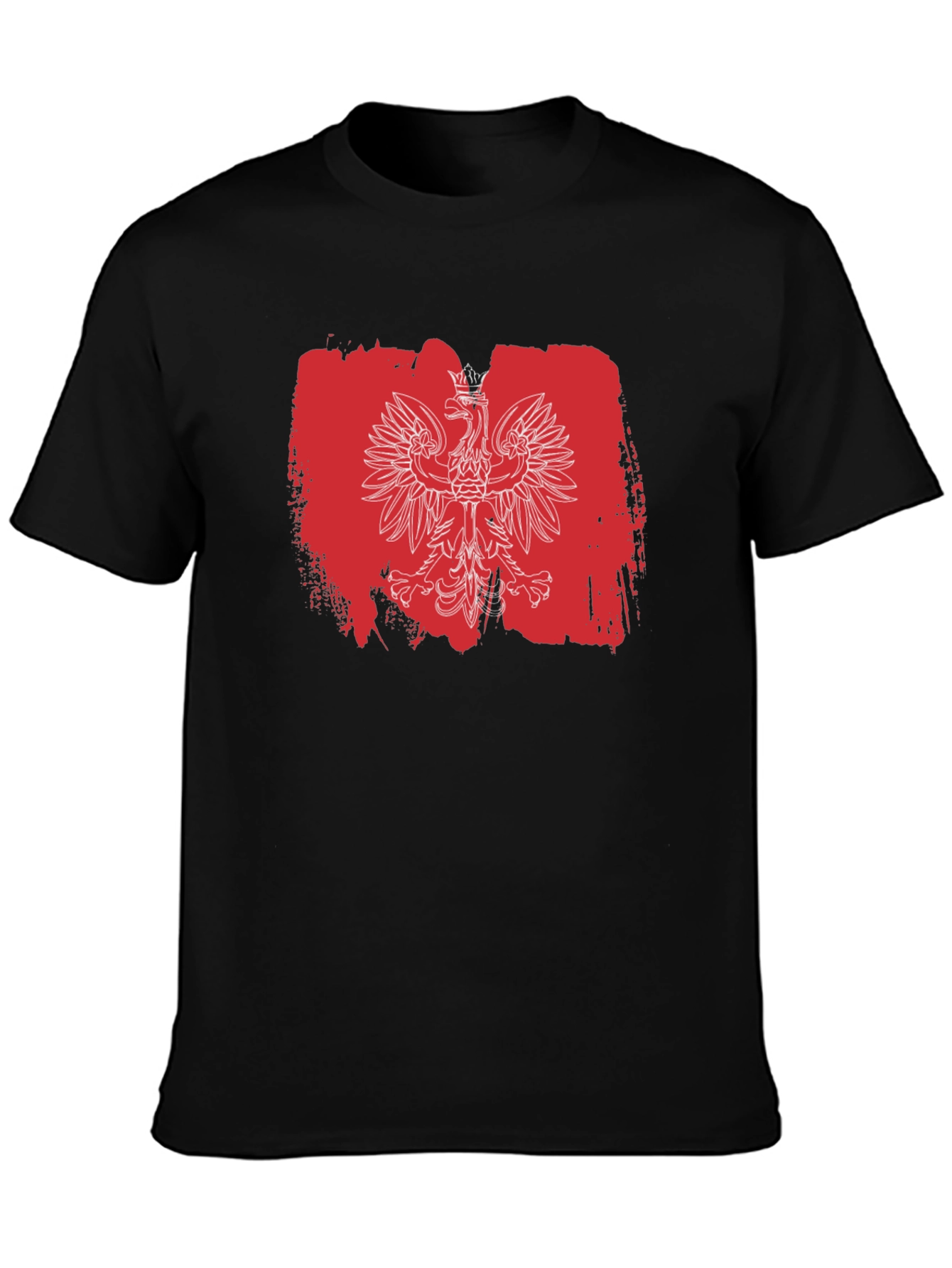 Polish Eagle T-Shirt - Red & White Flag