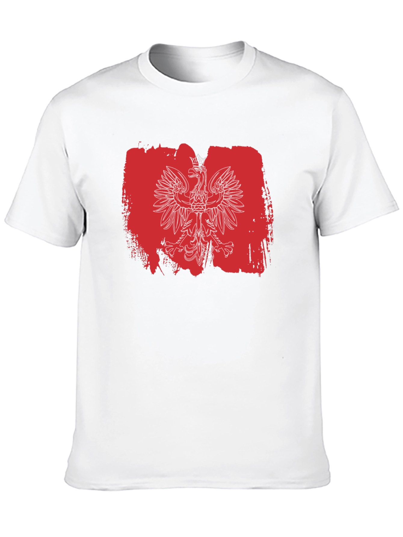 Polish Eagle T-Shirt - Red & White Flag